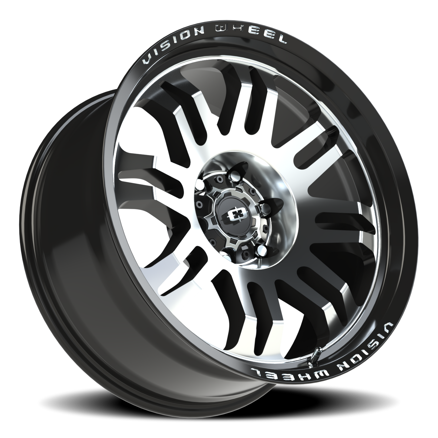 Vision Inferno 20X9.5 Gloss Black Machined Face Wheel