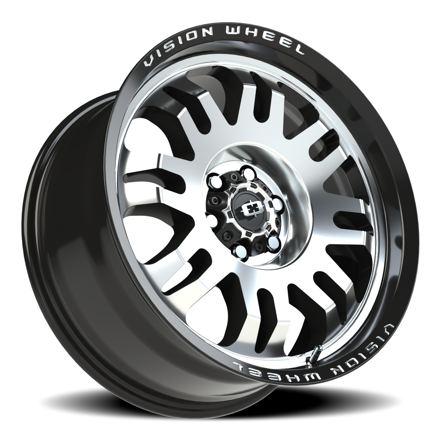 Vision Inferno 18X8.5 Gloss Black Machined Face Wheel