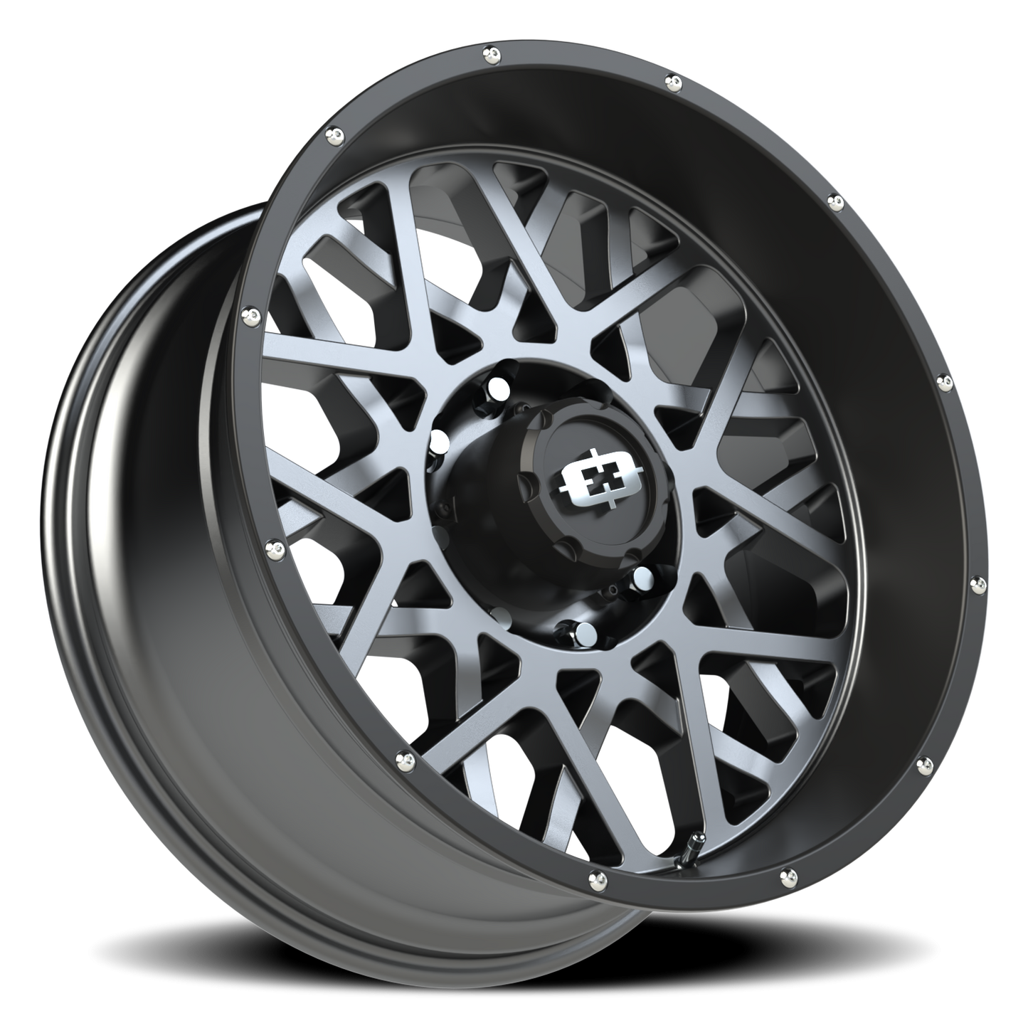 Vision Rocke 22X10 Anthracite with Satin Black Lip Wheel