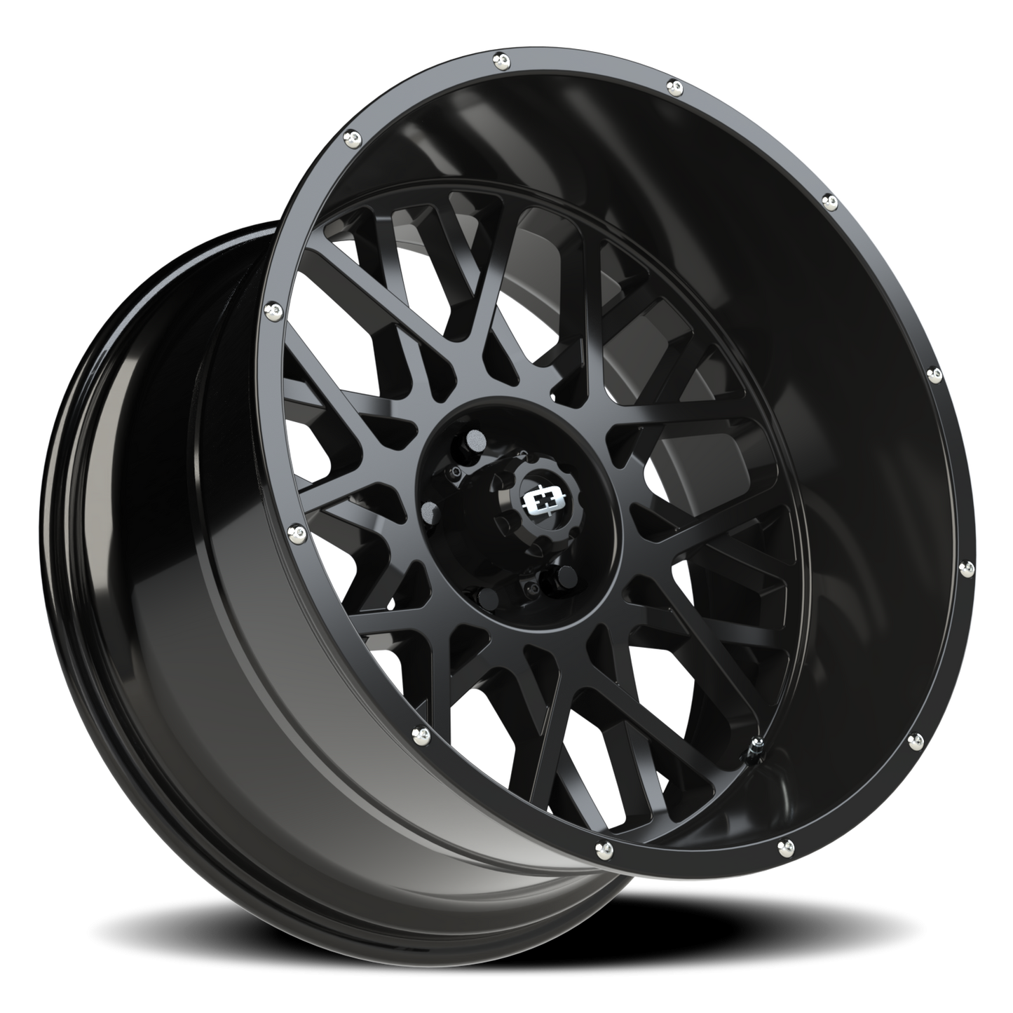 Vision Rocker 22X12 Gloss Black Wheel