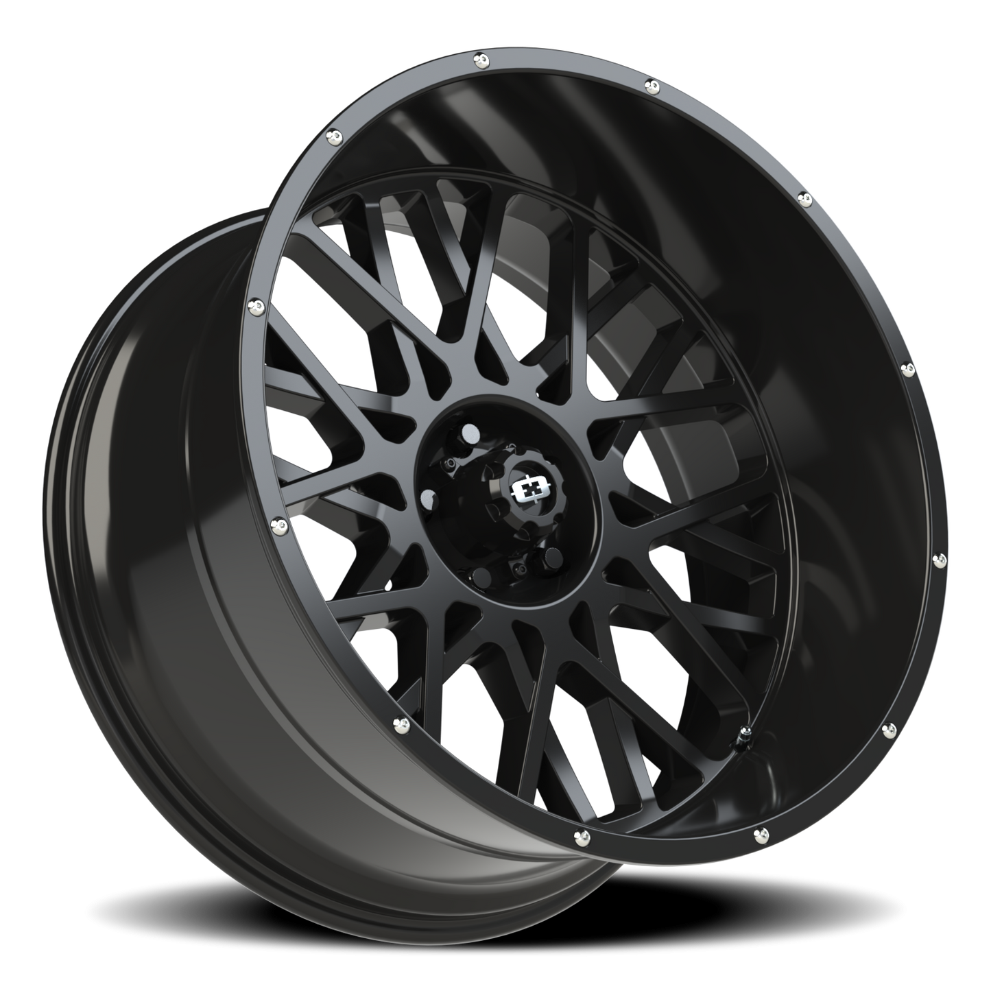 Vision Rocker 24X12 Gloss Black Wheel