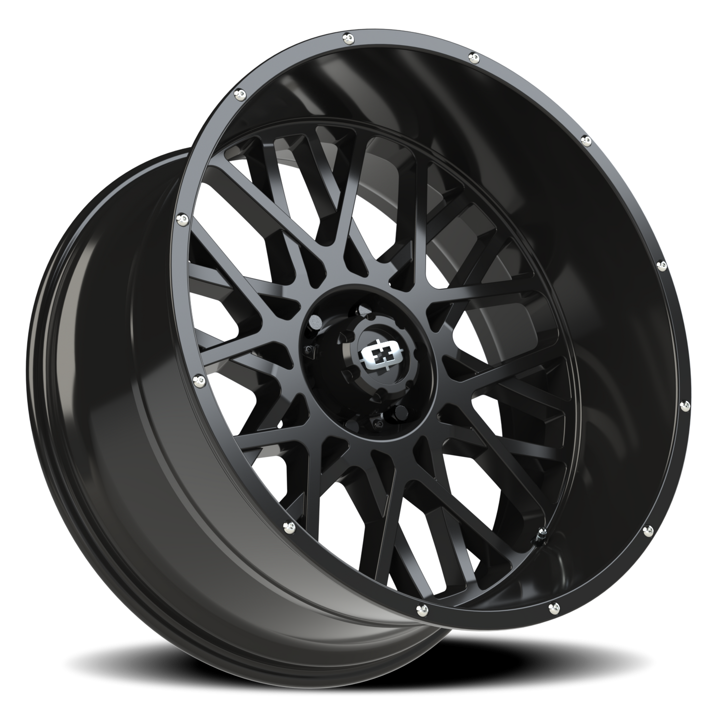 Vision Rocker 24X12 Gloss Black Wheel