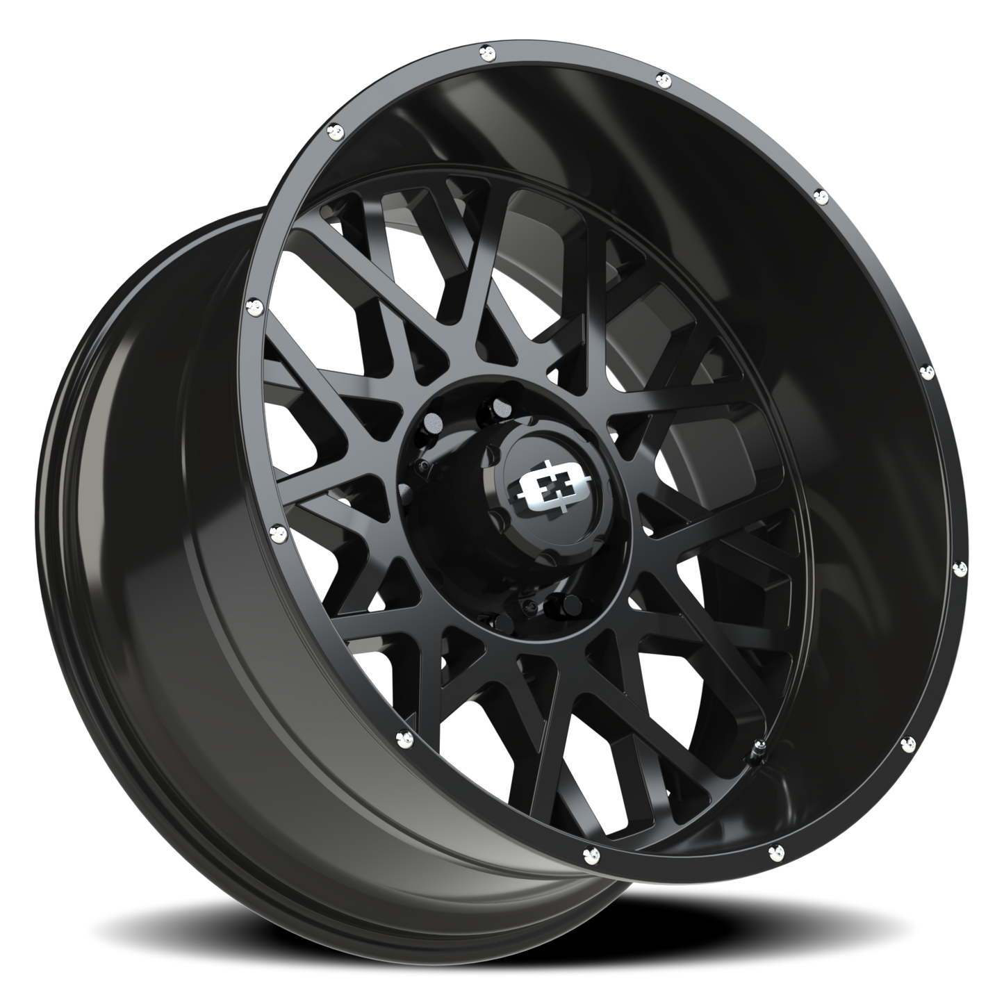 Vision Rocker 24X12 Gloss Black Wheel