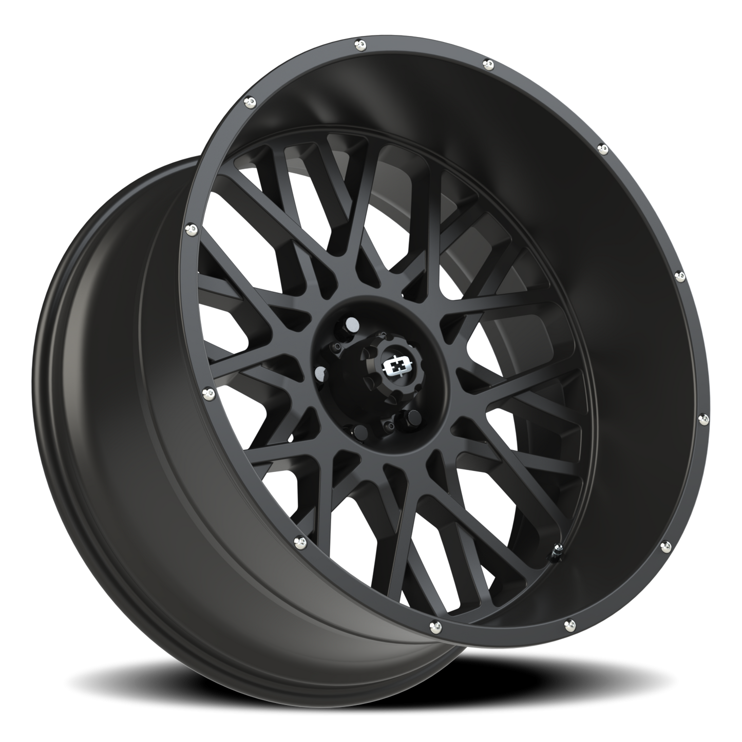 Vision Rocker 24X12 Satin Black Wheel