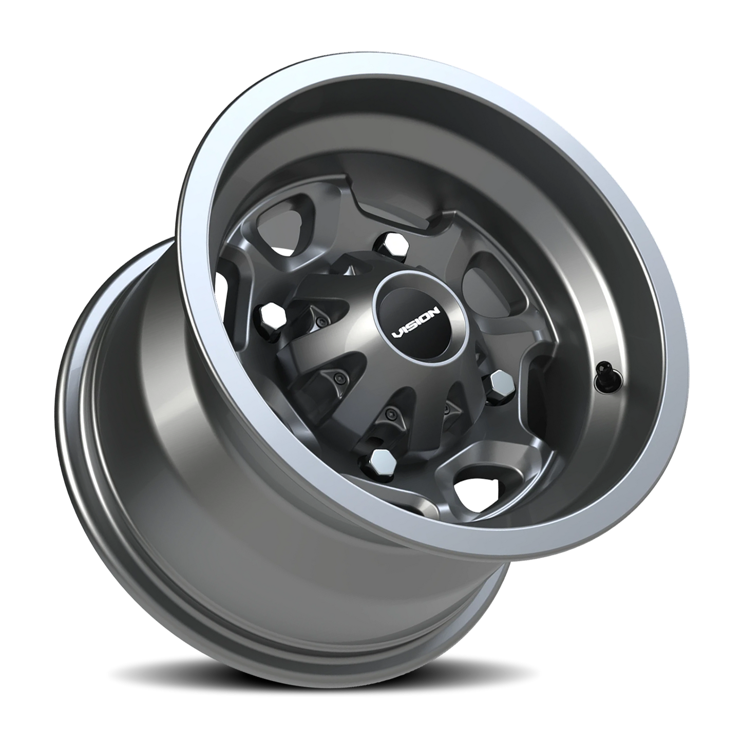 Vision Bomb 12X8 Gunmetal Wheel