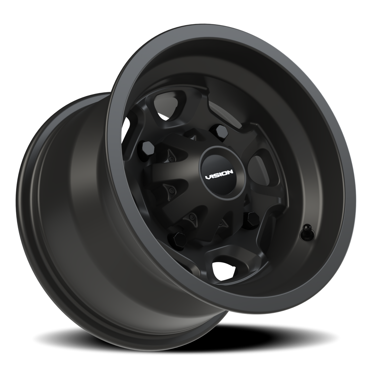 Vision Bomb 12X8 Matte Black Wheel