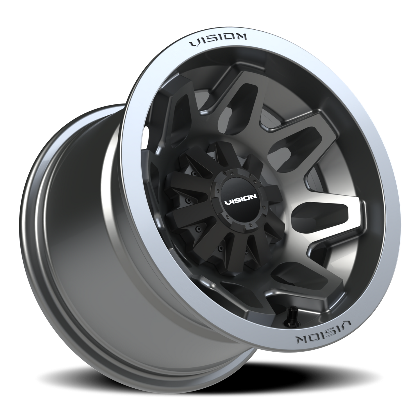 Vision Atv 12X8 Gunmetal Wheel