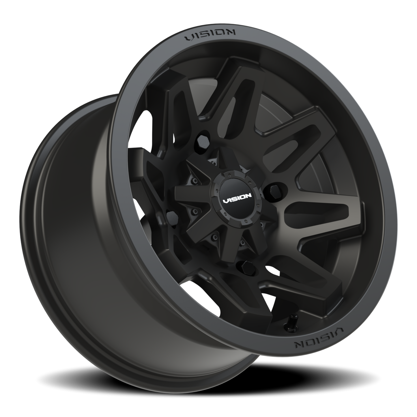 Vision Atv 14X8 Matte Black Wheel