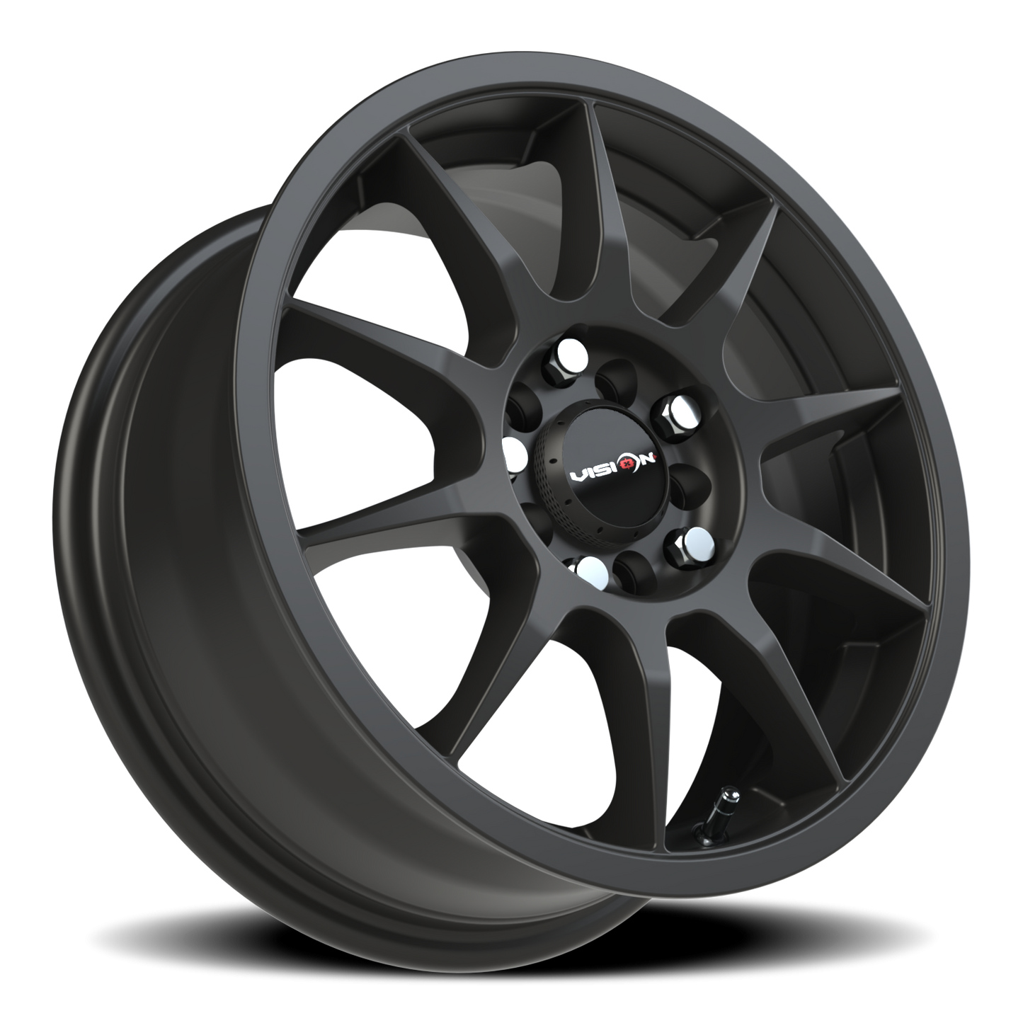 Vision Bane 15X6.5 Matte Black Wheel