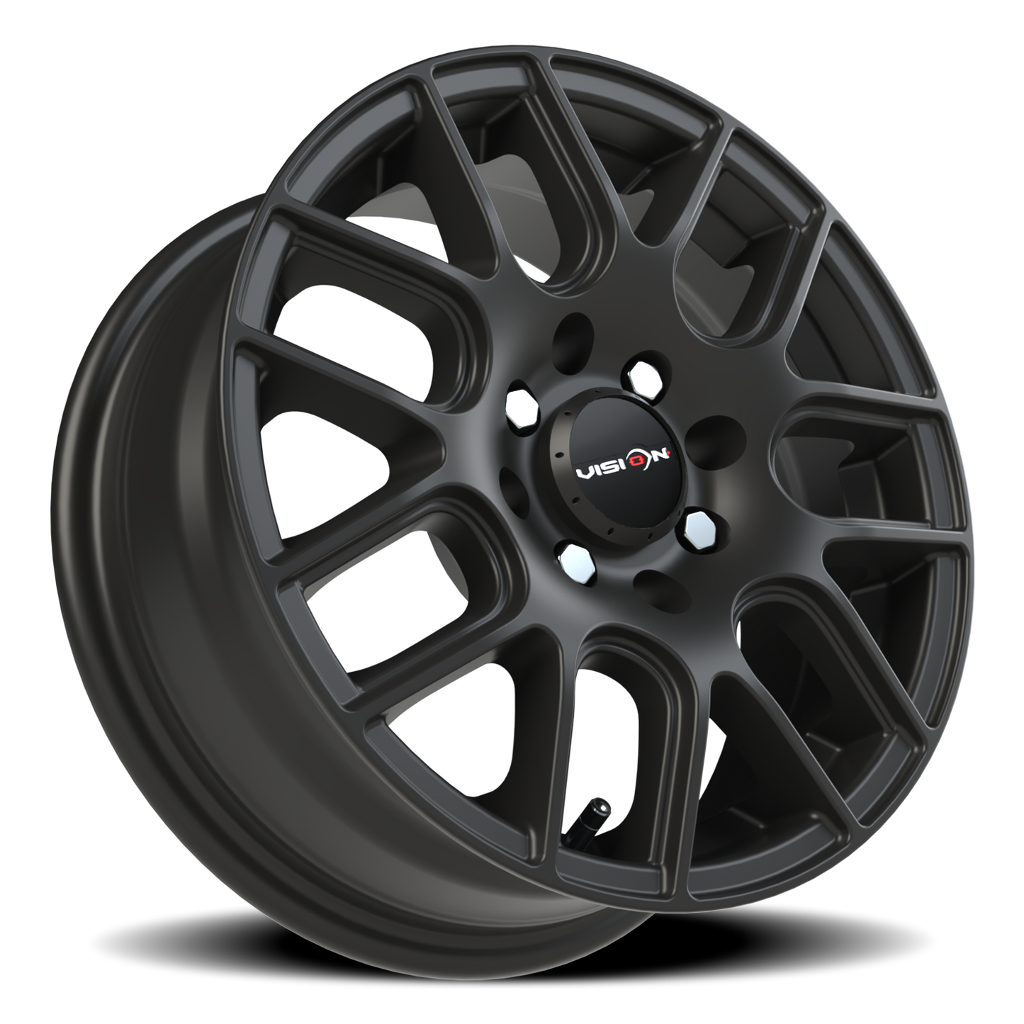 Vision Cross 14X5.5 Matte Black Wheel