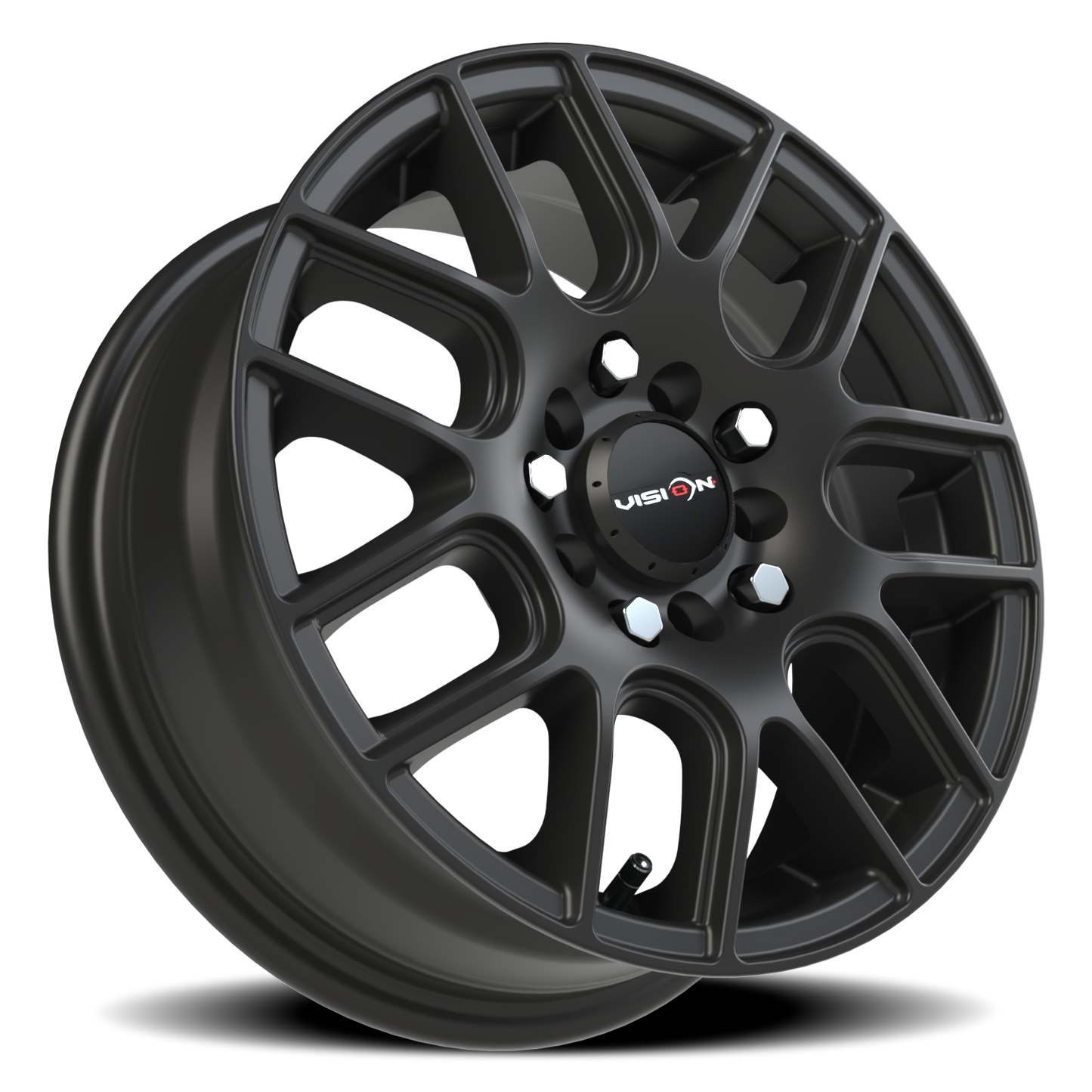 Vision Cross 14X5.5 Matte Black Wheel