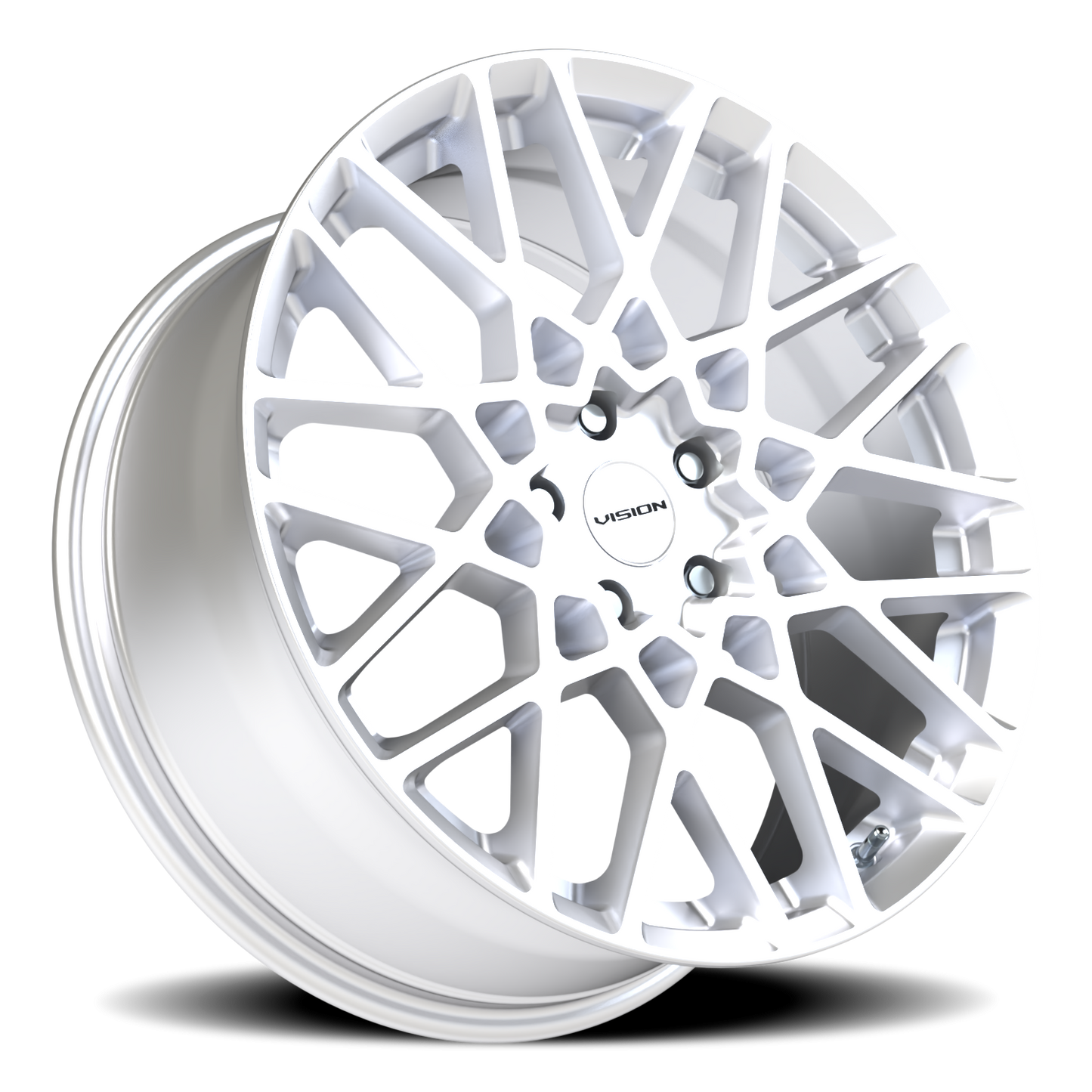 Vision Recoil 20X8.5 Hyper Silver Wheel