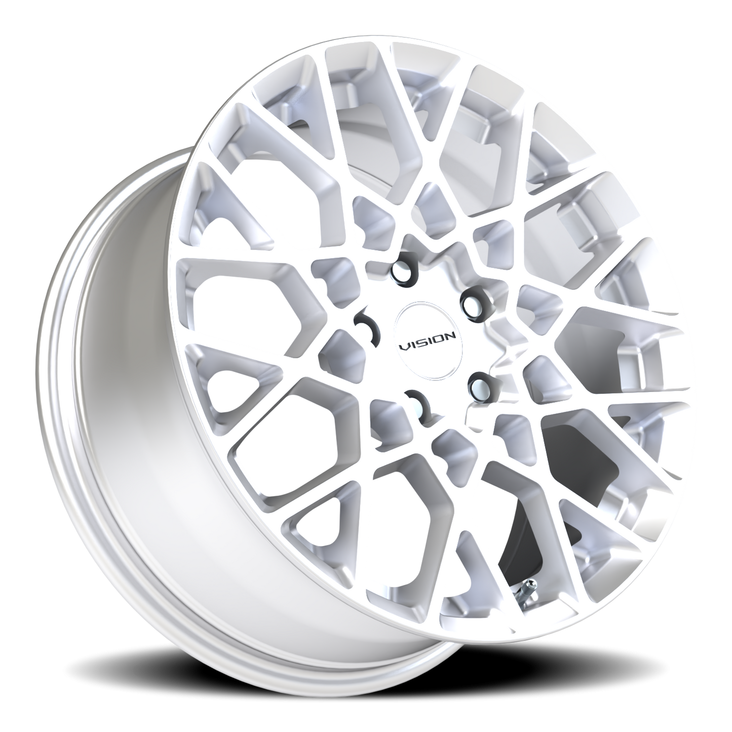 Vision Recoil 18X8 Hyper Silver Wheel