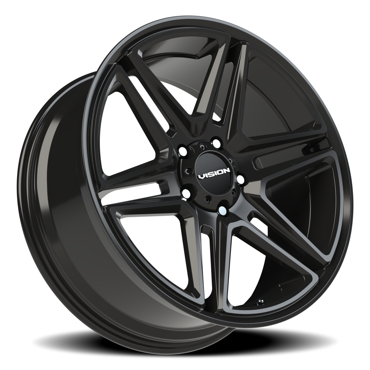 Vision Wedge 22X9.5 Gloss Black Wheel