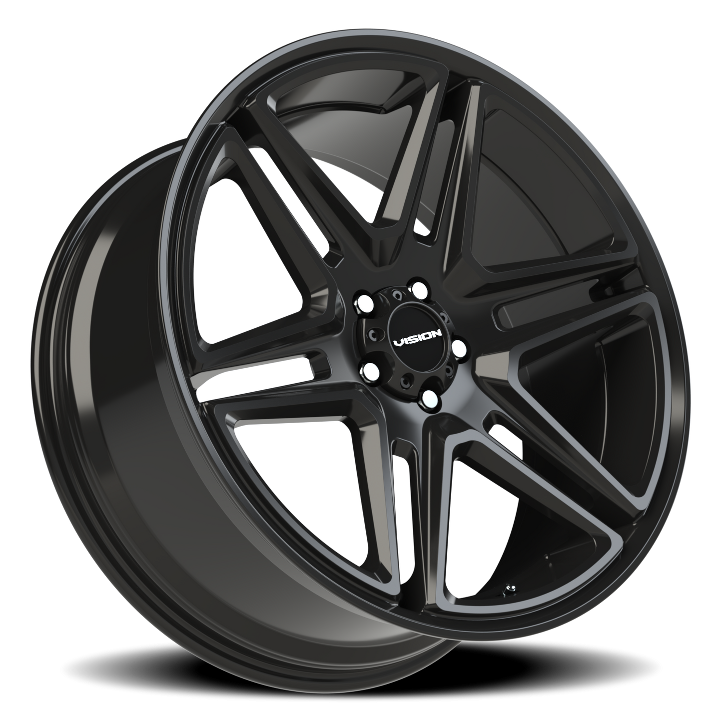Vision Wedge 22X9.5 Gloss Black Wheel