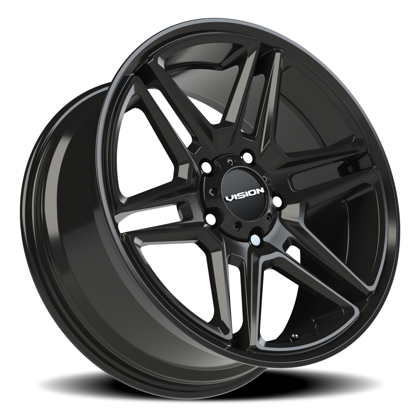 Vision Wedge 20X9 Gloss Black Wheel