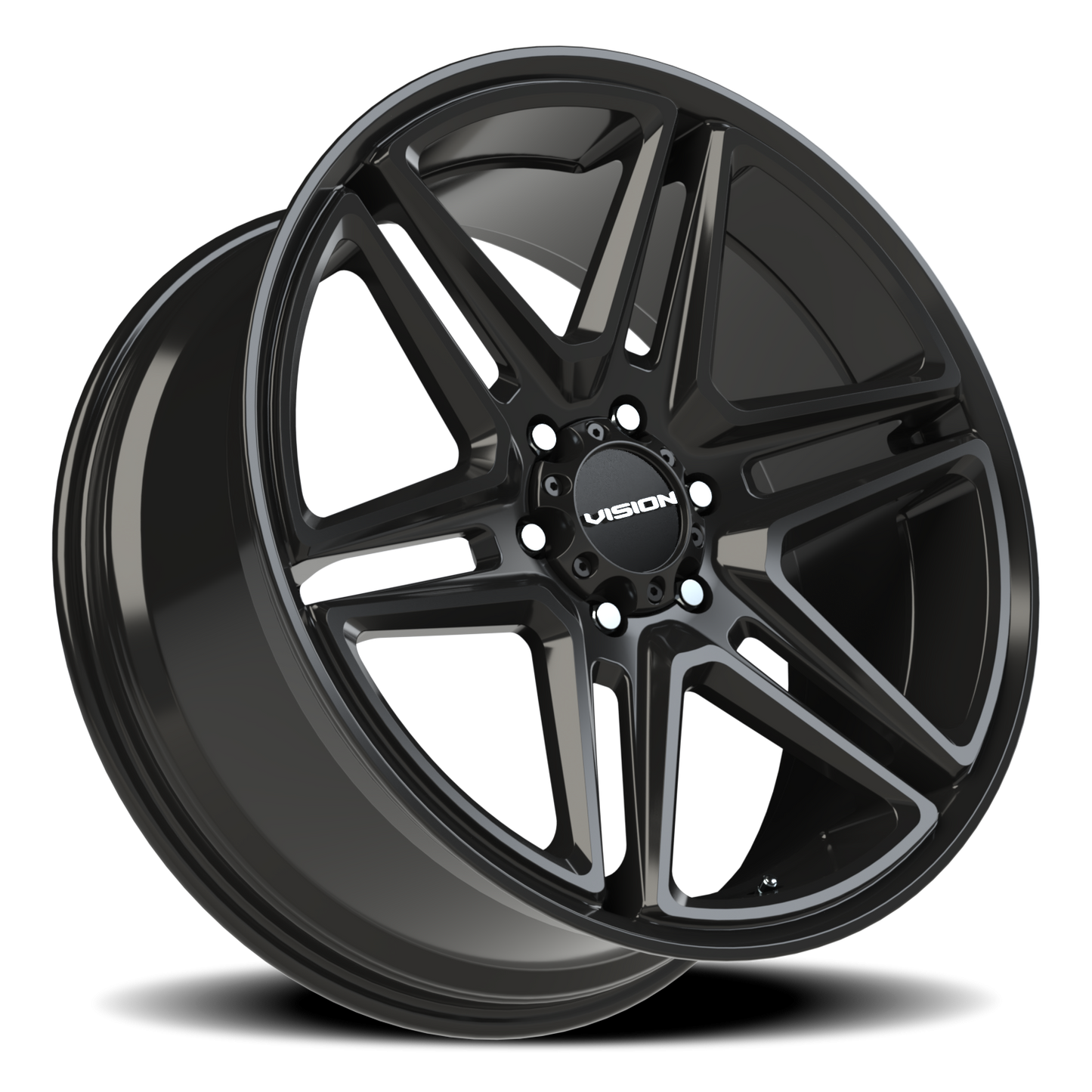 Vision Wedge 22X9.5 Gloss Black Wheel