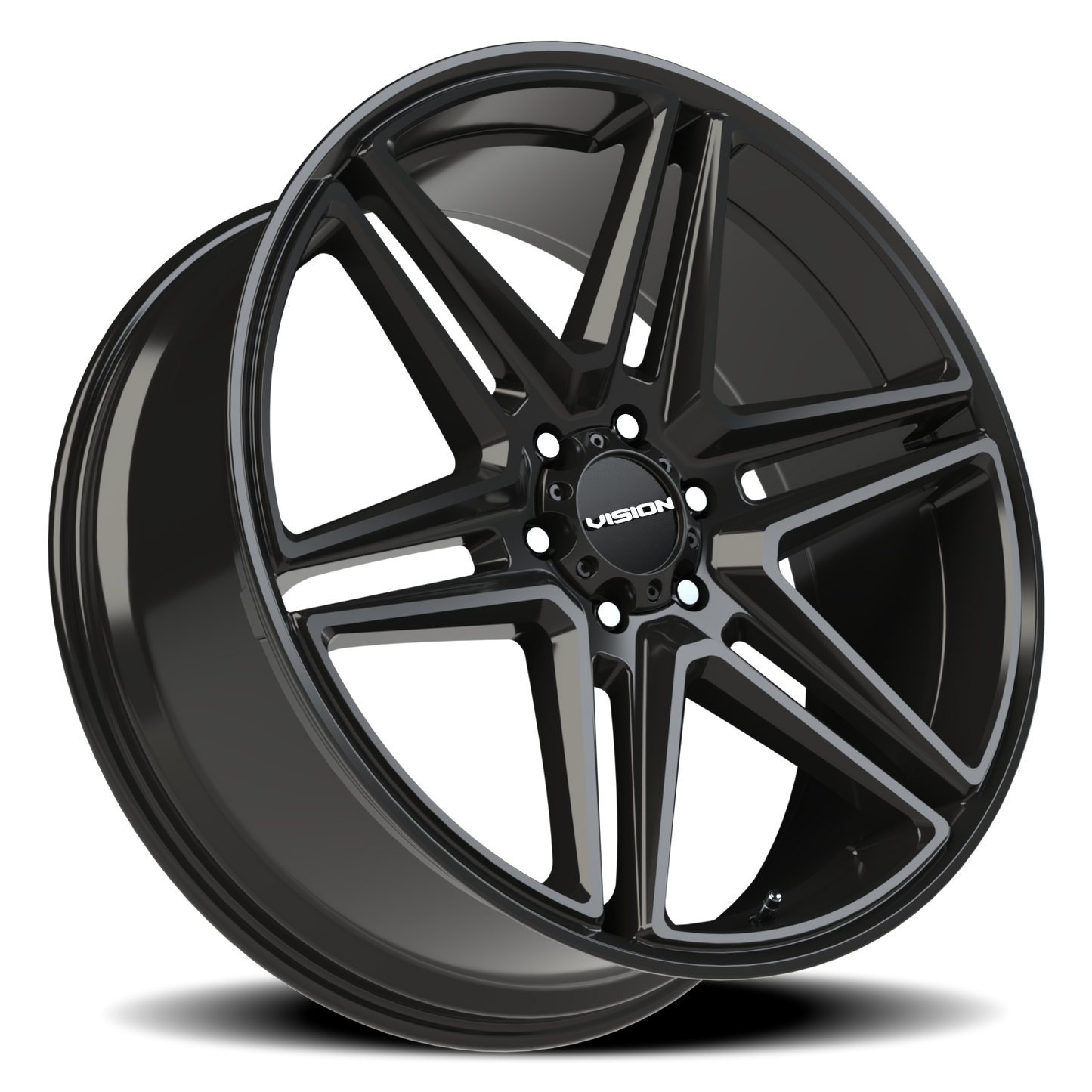 Vision Wedge 24X9.5 Gloss Black Wheel