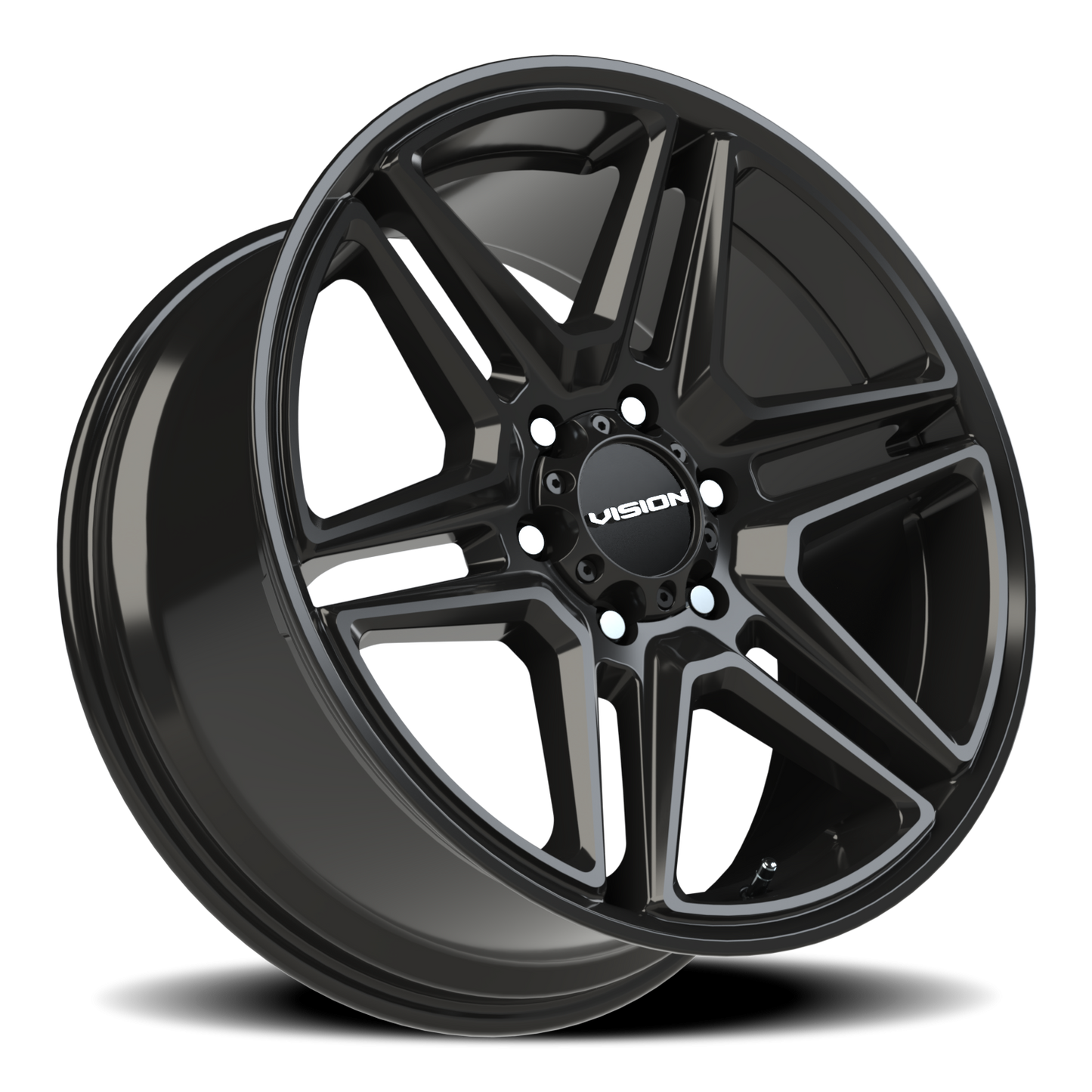 Vision Wedge 20X9 Gloss Black Wheel