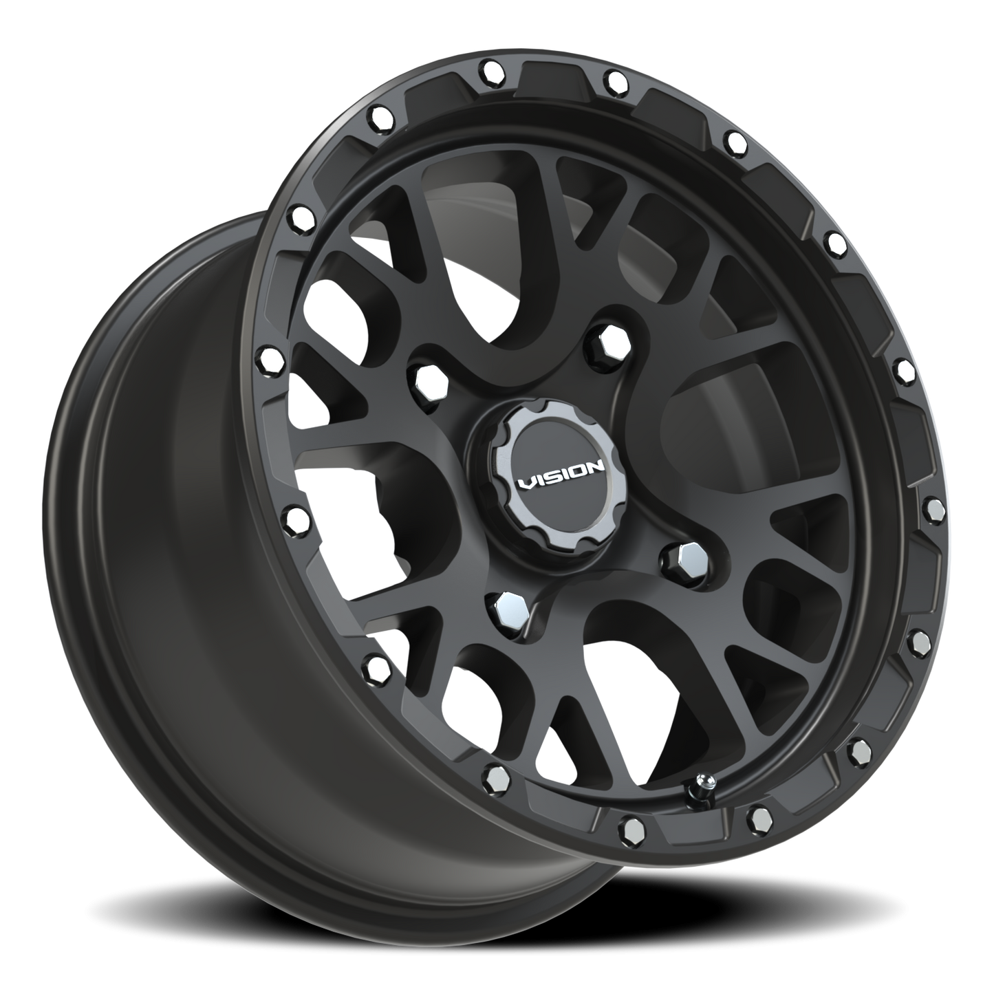Vision Rocker 14X7 Satin Black Wheel