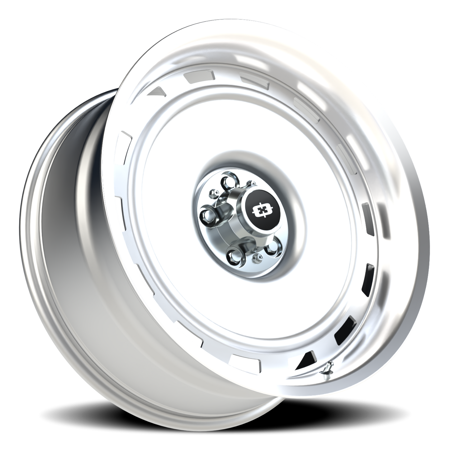 Vision CS-8X20HF 22X10 Silver Machined Lip Wheel
