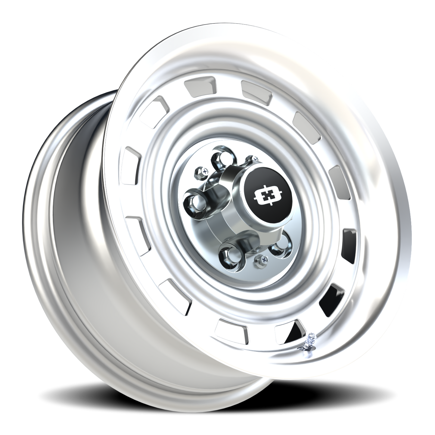 Vision CS-8X20HF 15X7 Silver Machined Lip Wheel