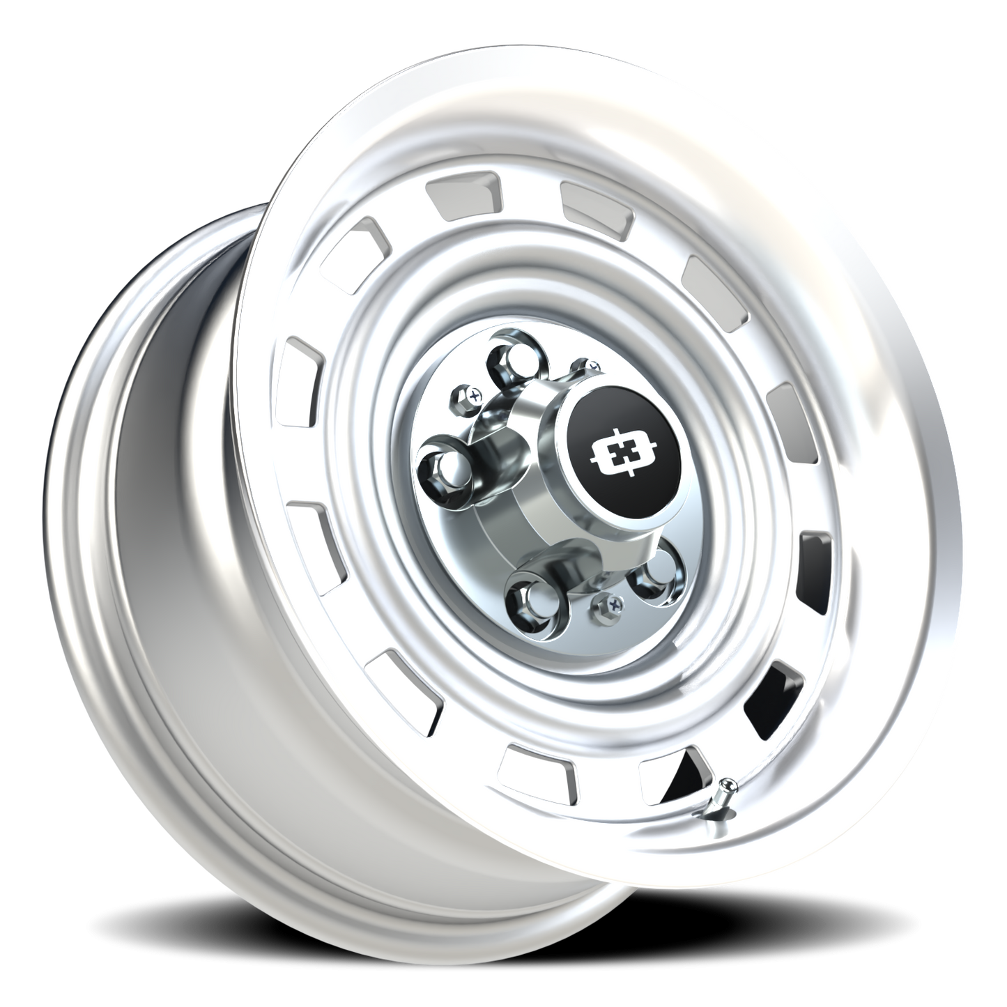 Vision CS-8X20HF 15X7 Silver Machined Lip Wheel