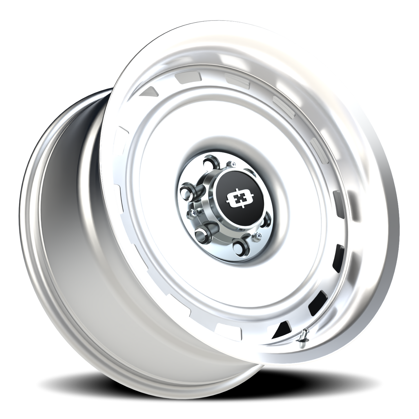 Vision CS-8X20HF 20X10 Silver Machined Lip Wheel