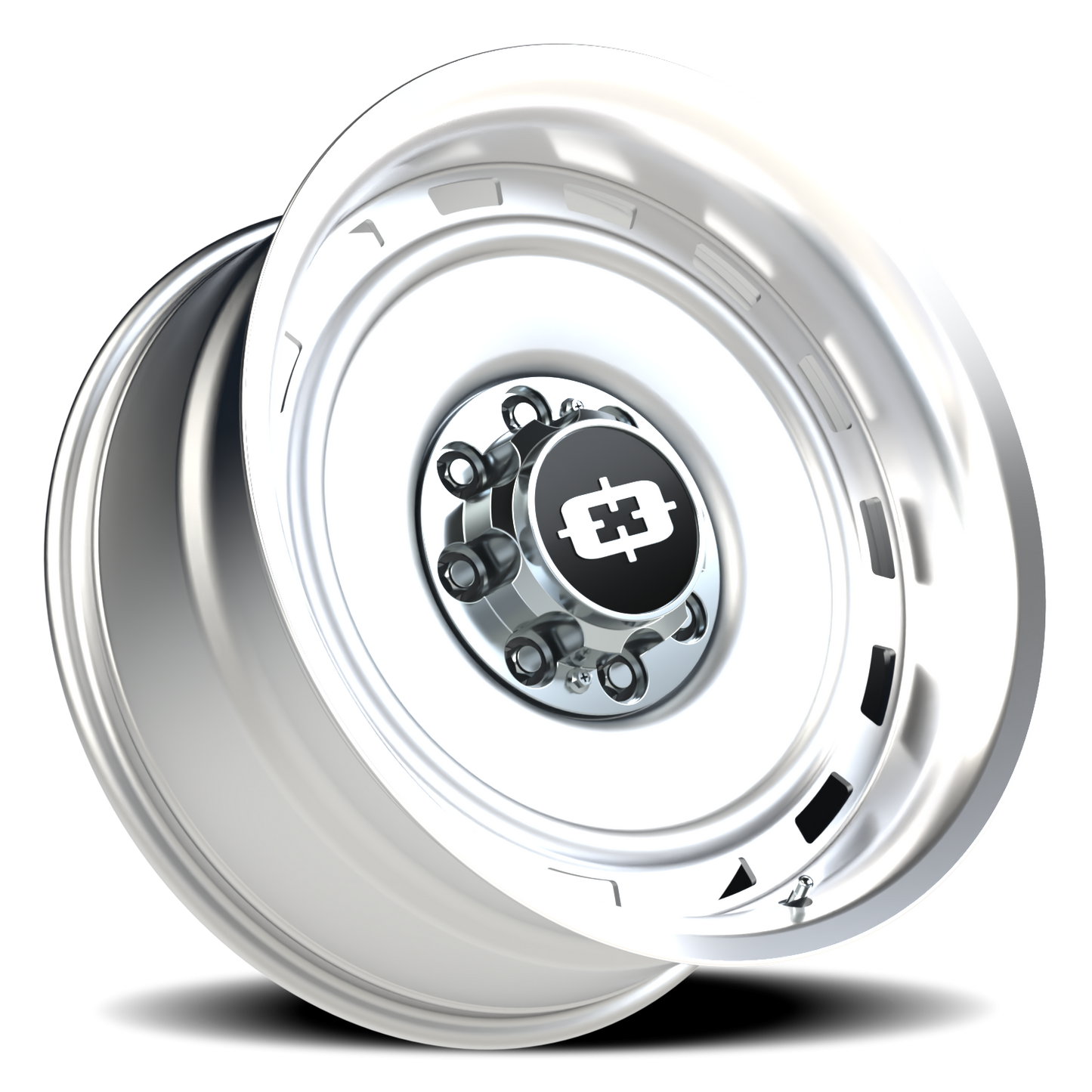 Vision CS-8X20HF 22X10 Silver Machined Lip Wheel
