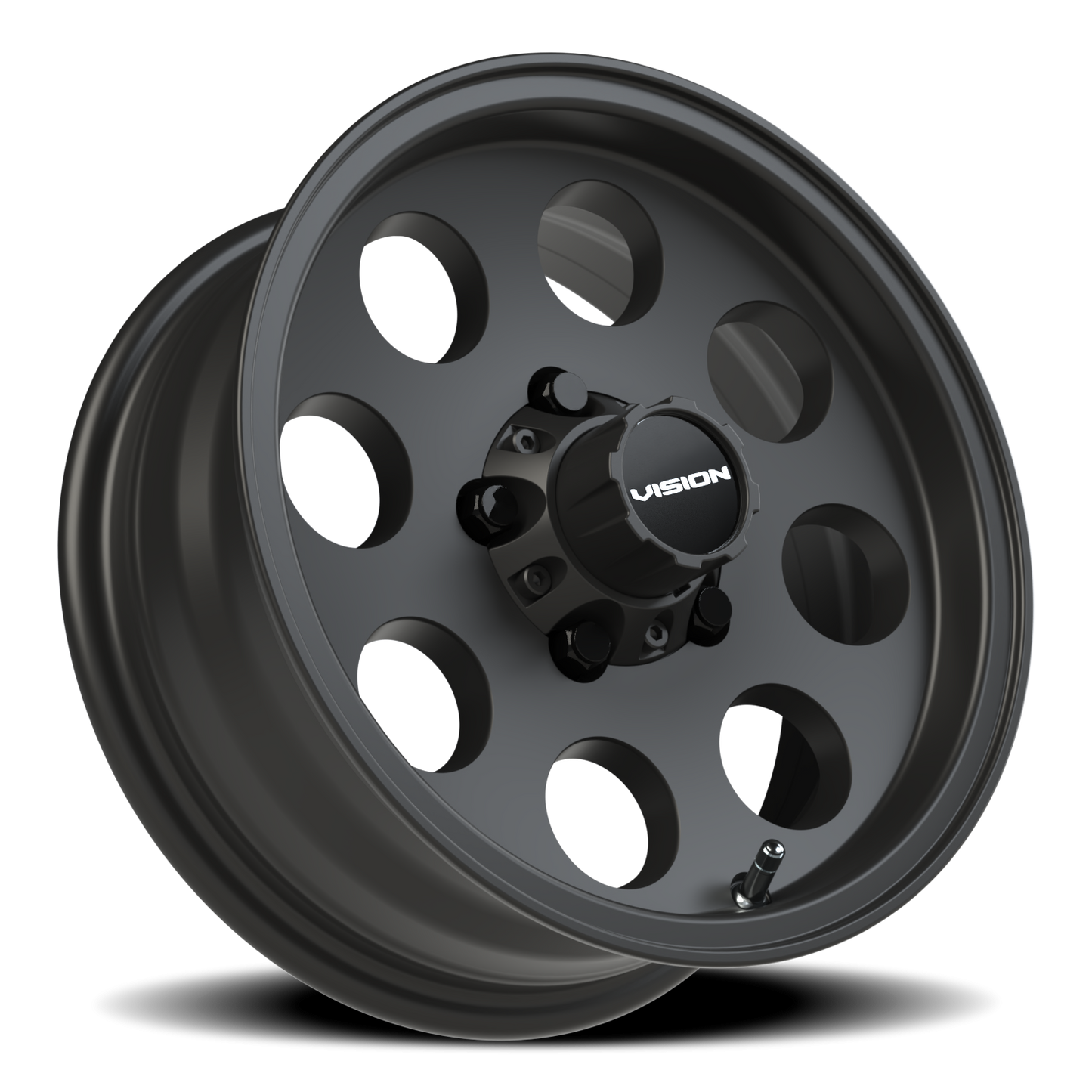 Vision Midway 14X5.5 Satin Black Wheel