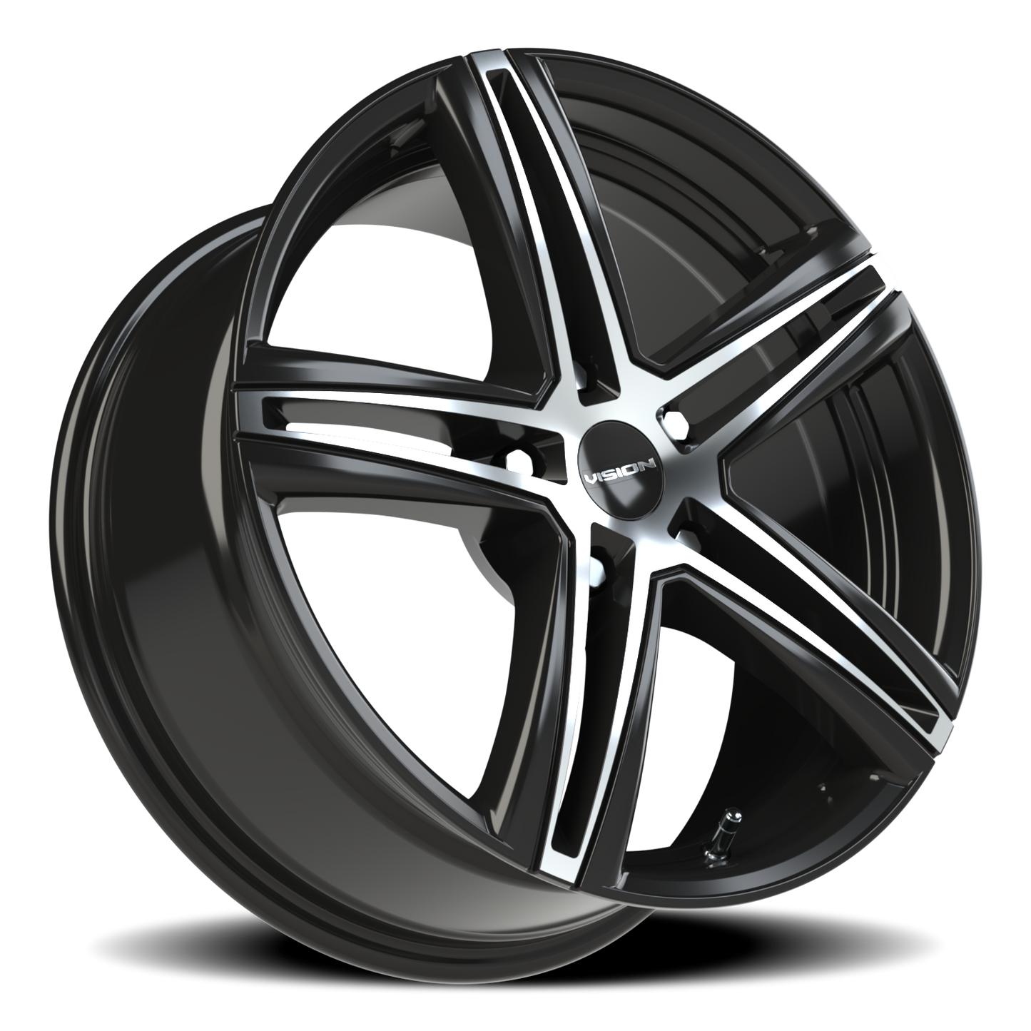 Vision Fwd 17X7.5 Gloss Black Machined Face Wheel