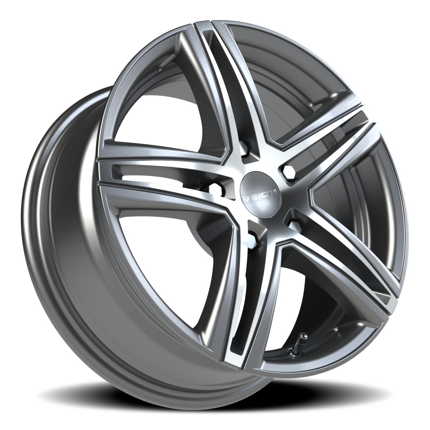 Vision Fwd 15X6.5 Gunmetal Machined Face Wheel