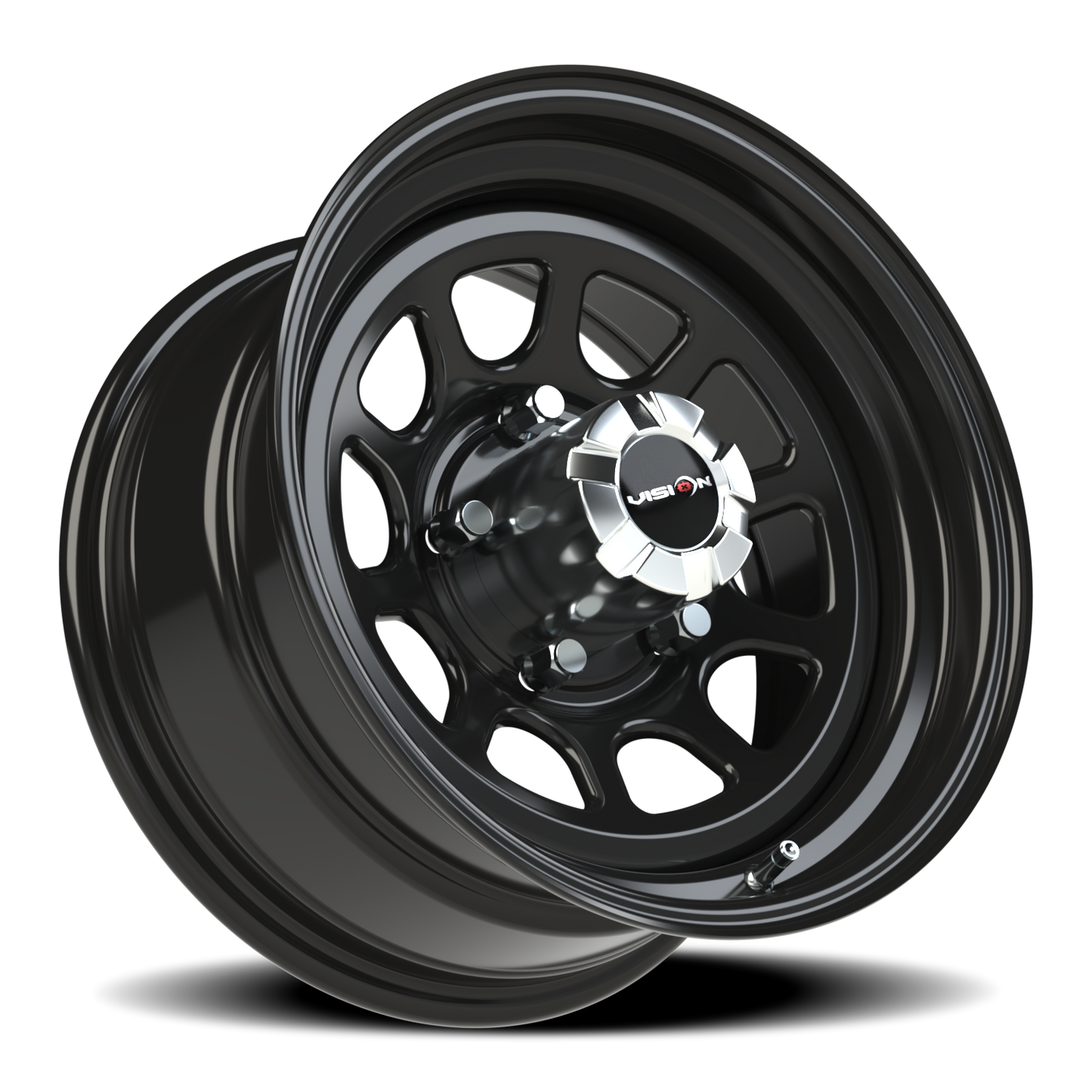 Vision Steel 16X8 Gloss Black Wheel