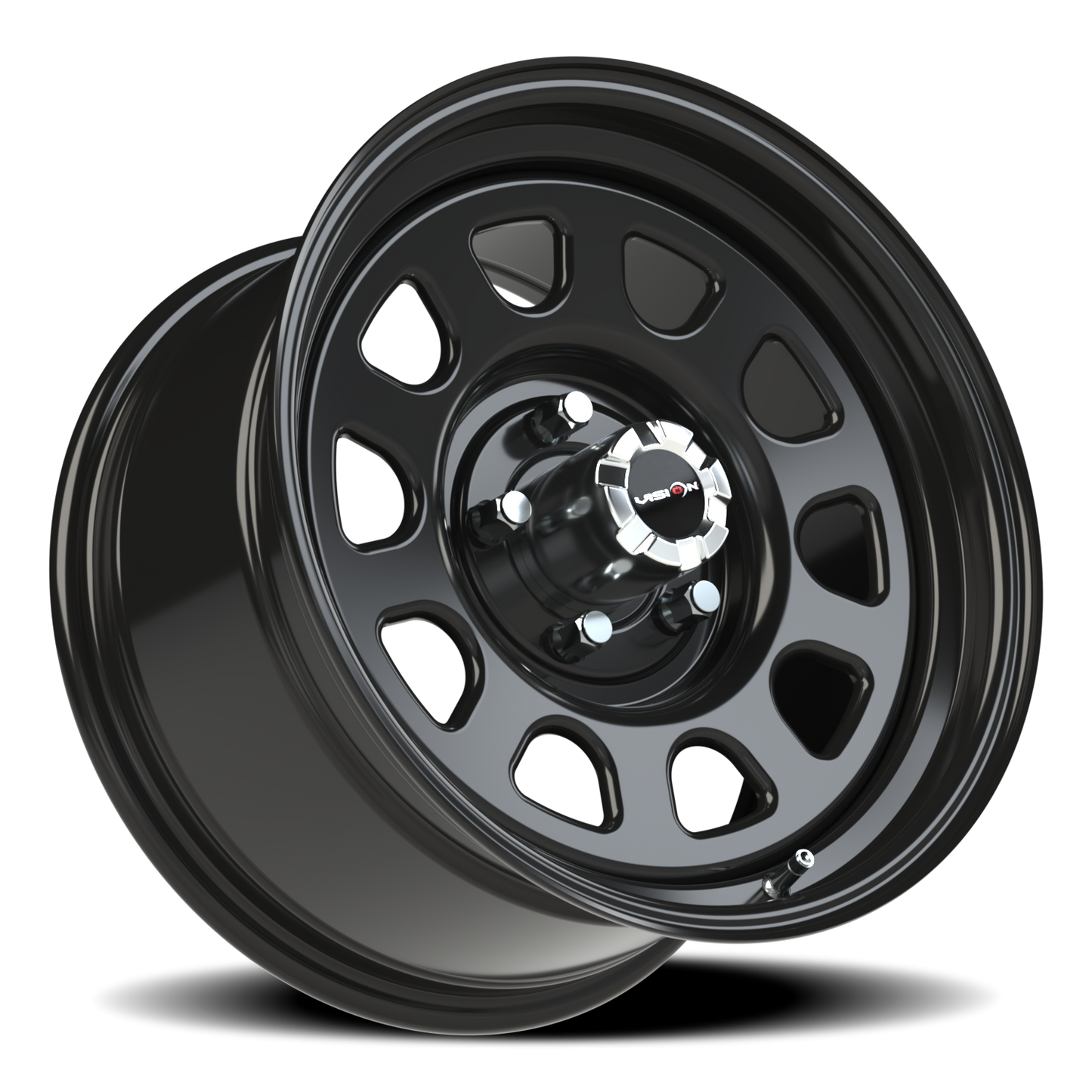 Vision Steel 17X9 Gloss Black Wheel