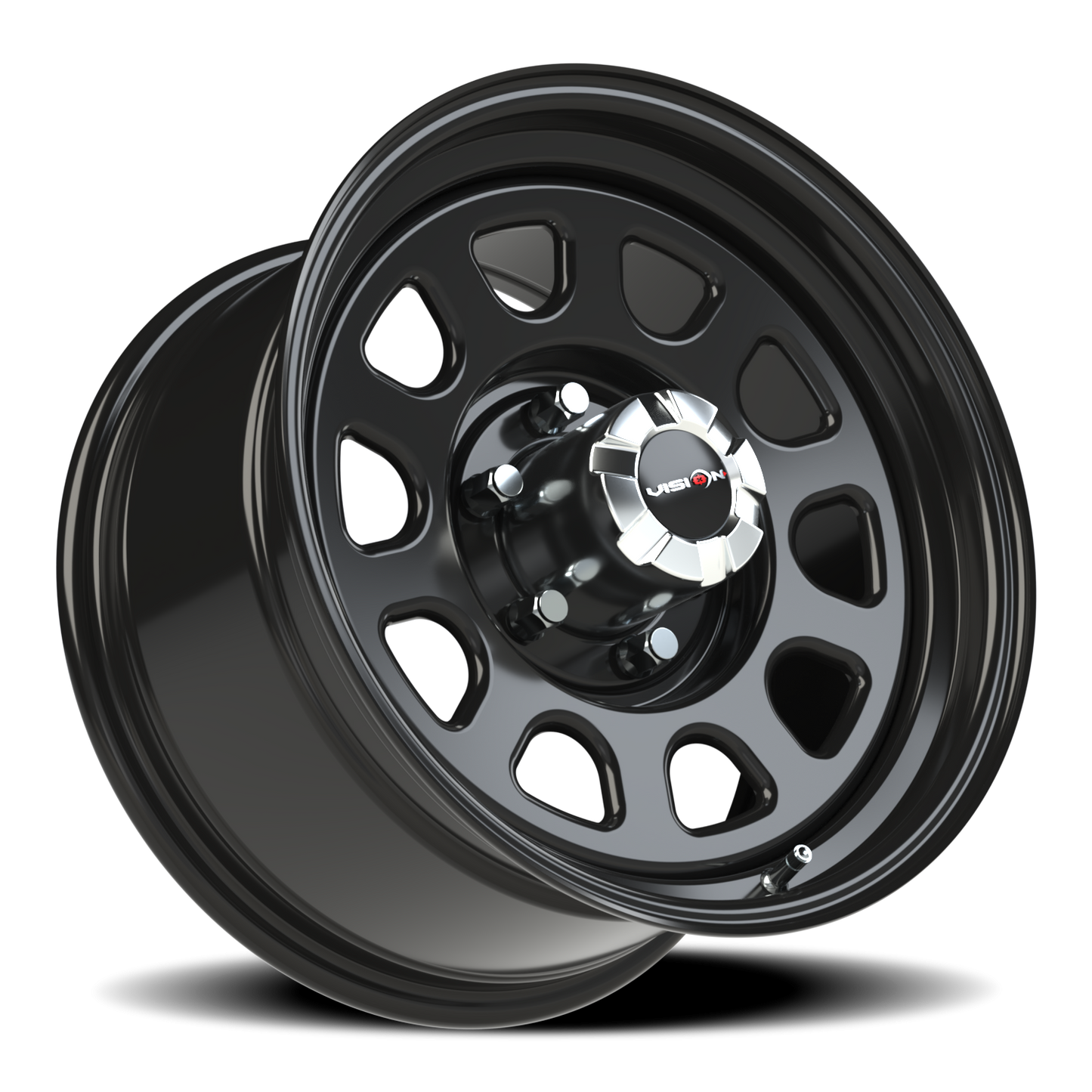 Vision Steel 17X9 Gloss Black Wheel