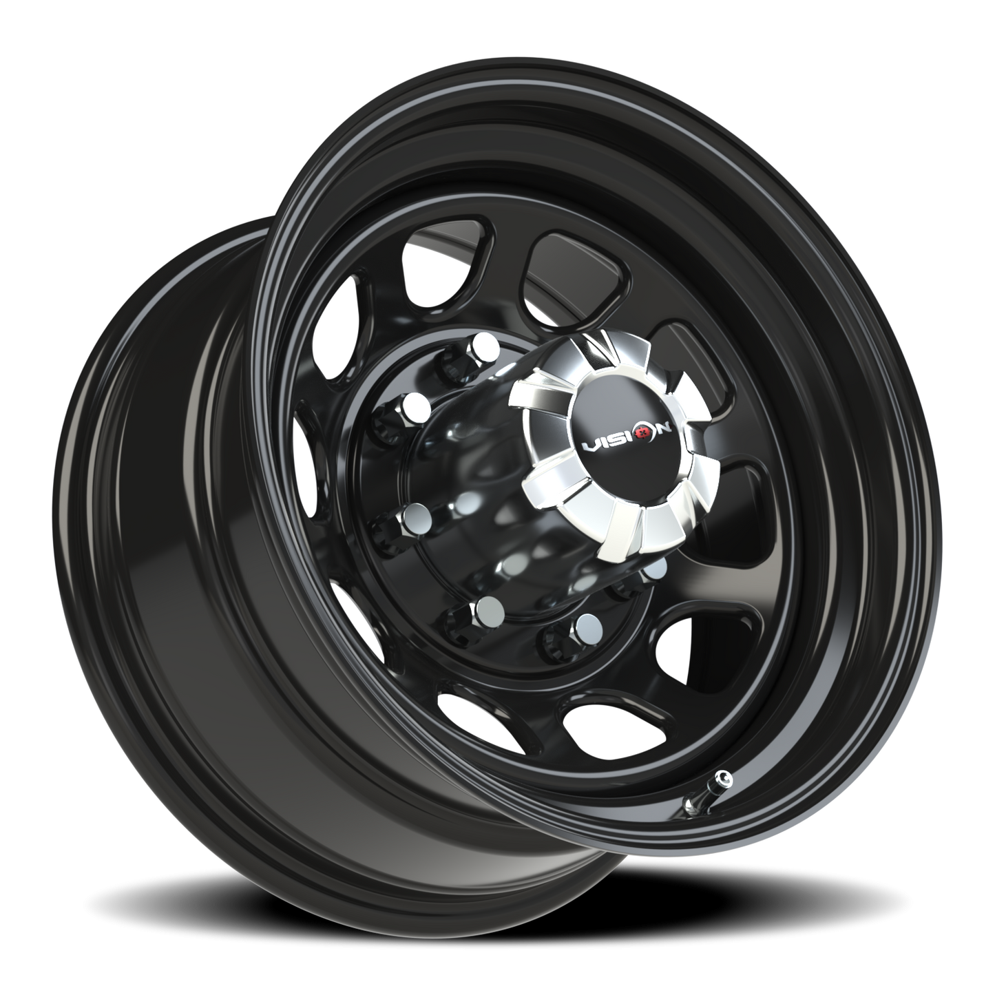 Vision Steel 16X8 Gloss Black Wheel