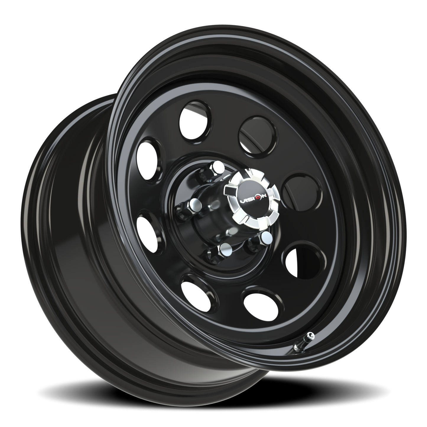 Vision Steel 16X8 Gloss Black Wheel