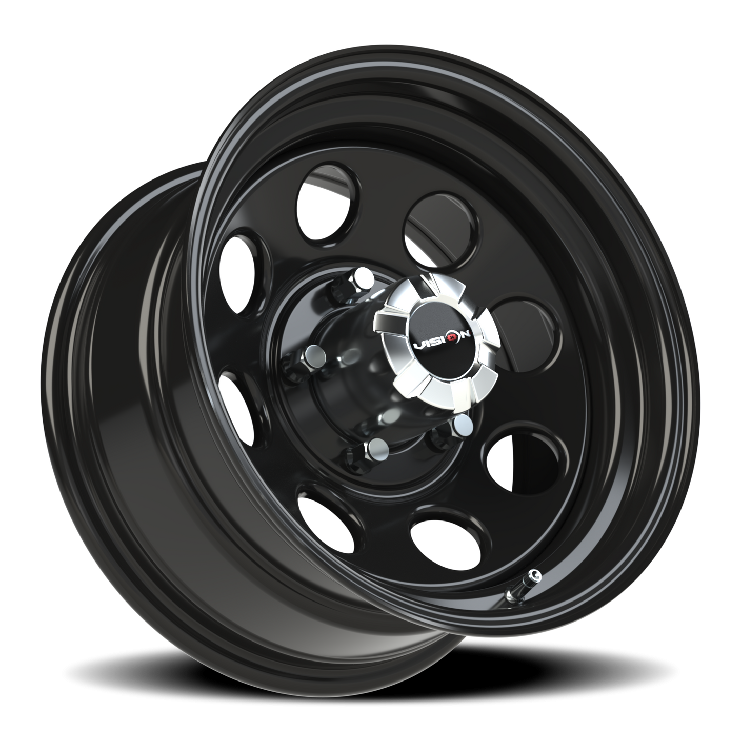 Vision Steel 16X8 Gloss Black Wheel