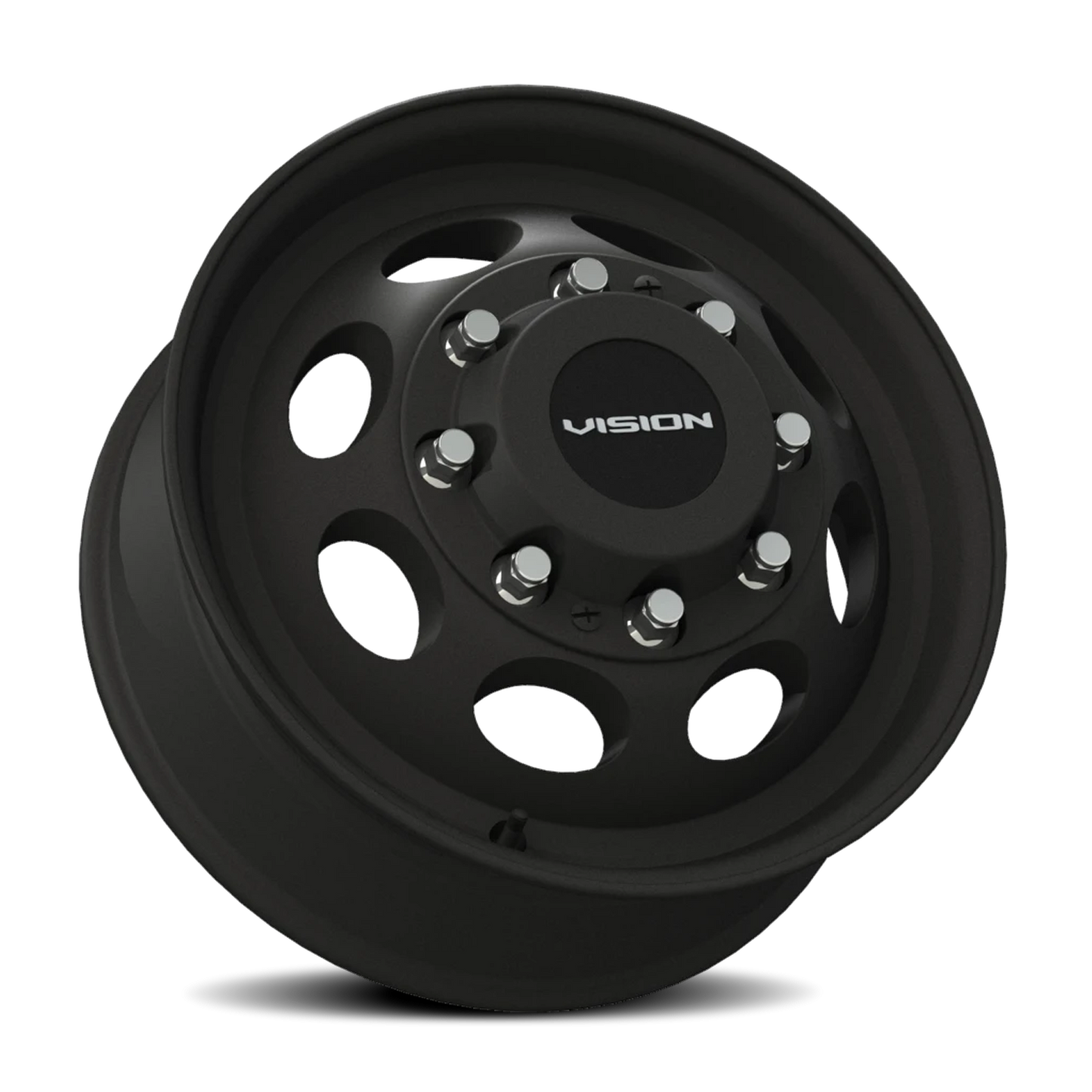Vision Frt 19.5X6.75 Matte Black Wheel