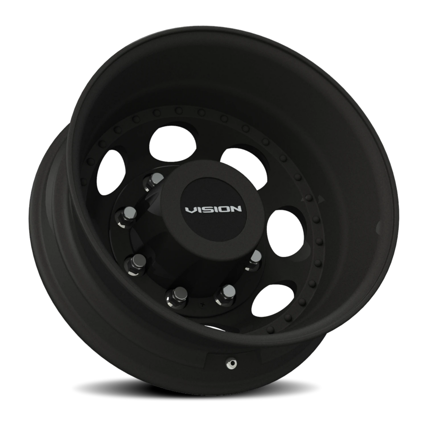 Vision Rear 19.5X6.75 Matte Black Wheel