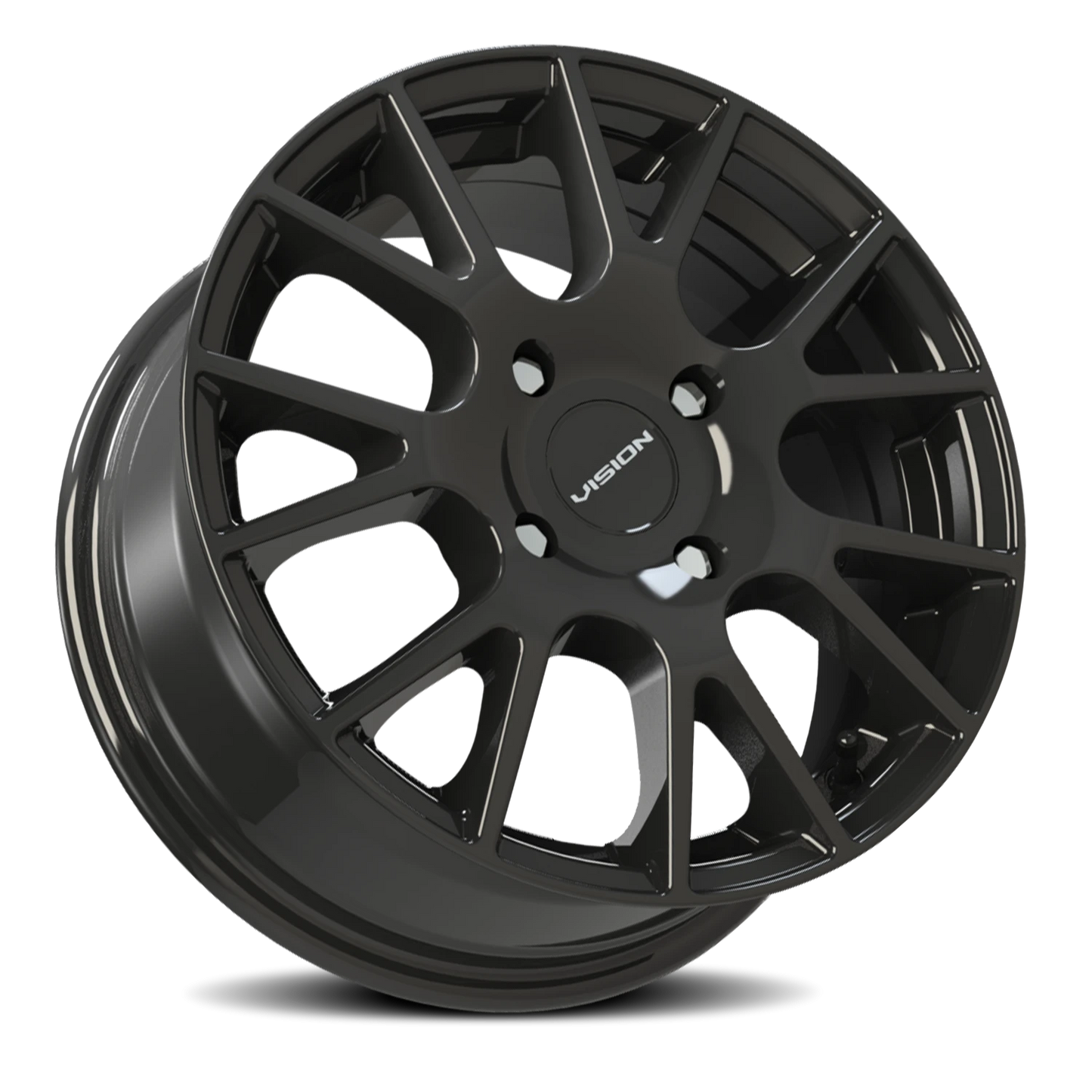 Vision Hellion 15X6.5 Gloss Black Wheel