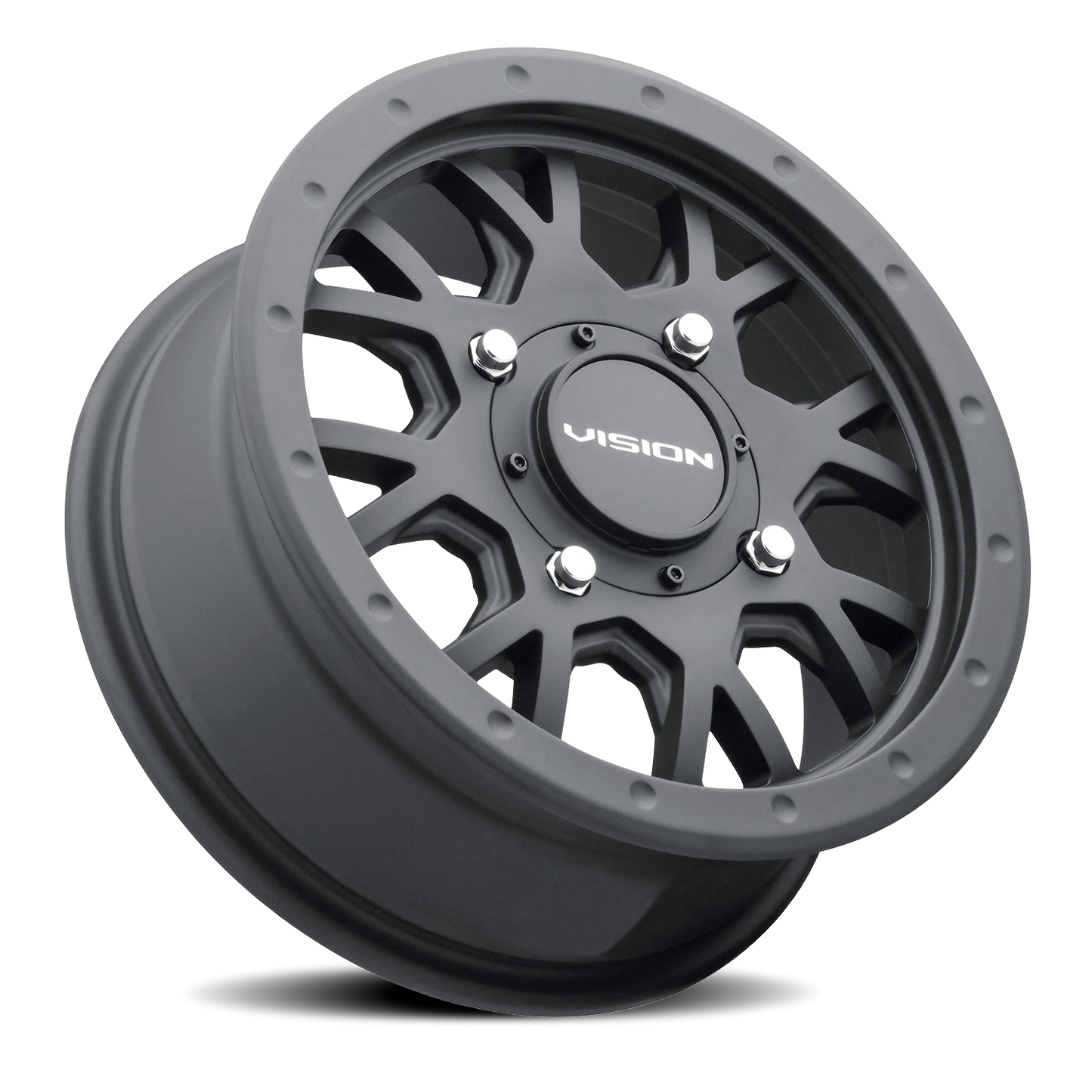 Vision Invader 14X7 Satin Black Wheel