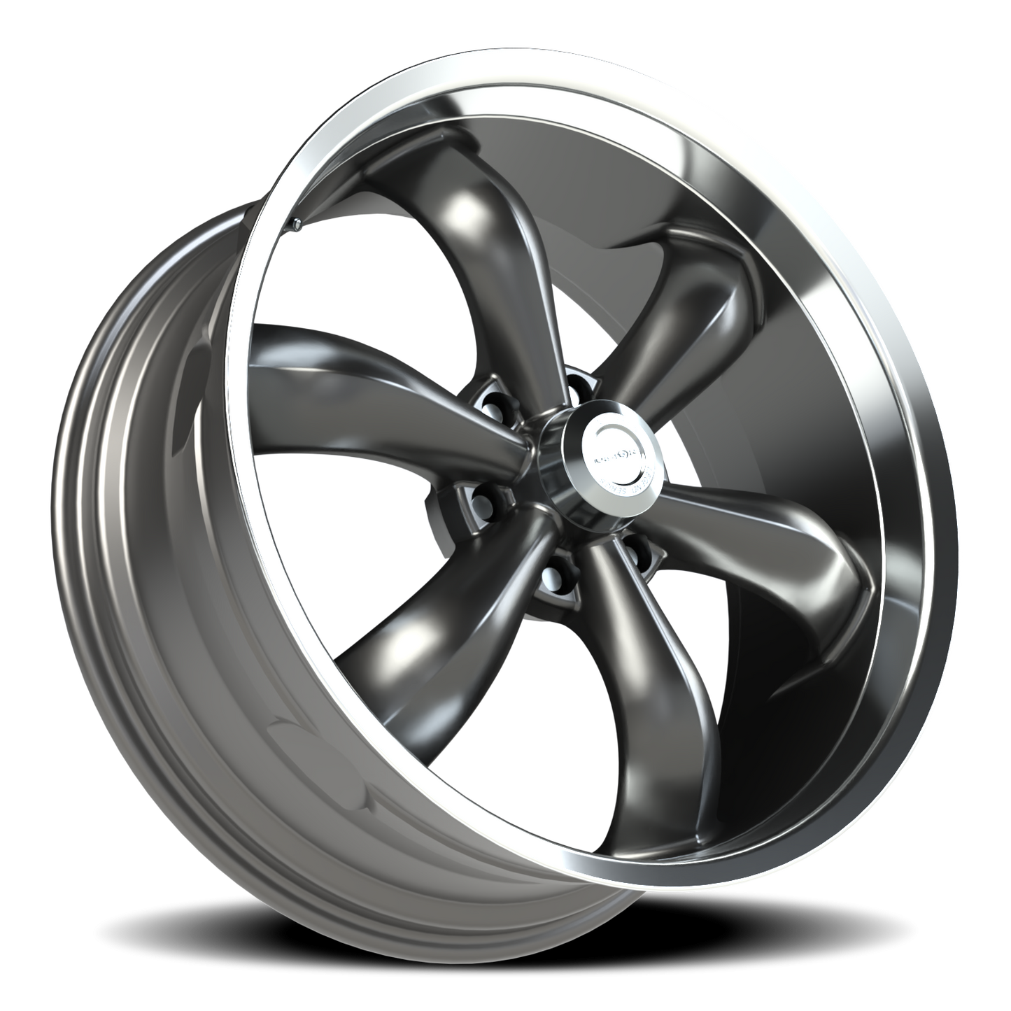 Vision 6 20X9 Gunmetal Machined Lip Wheel