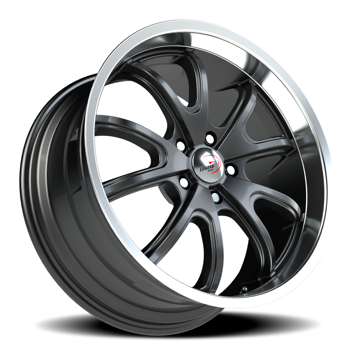 Vision Torque 18X8.5 Gunmetal Machined Lip Wheel