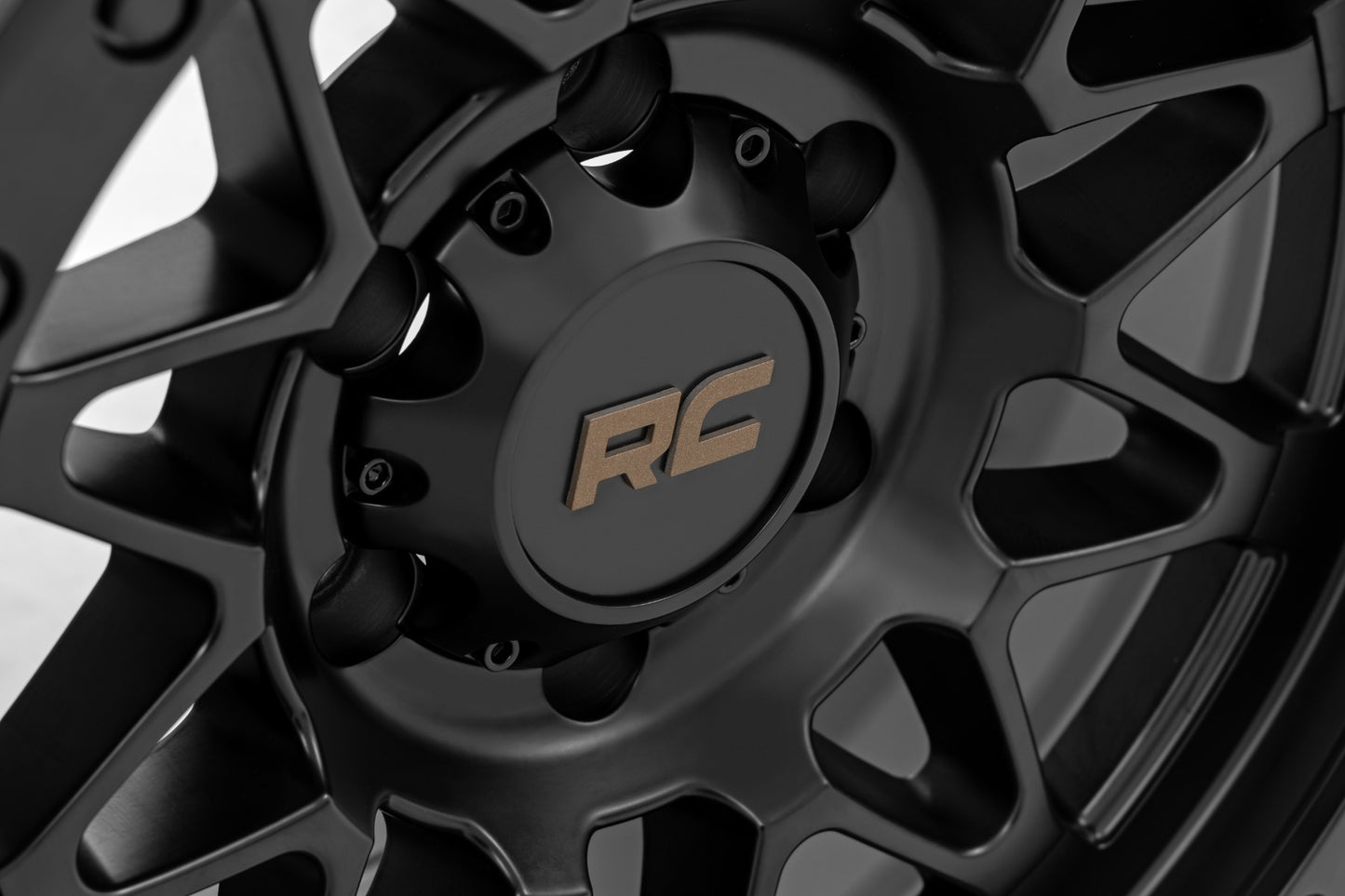Rough Country 78 Series Wheel | Simulated Beadlock | Black | 17x8.5 | 5x4.5 | +0mm