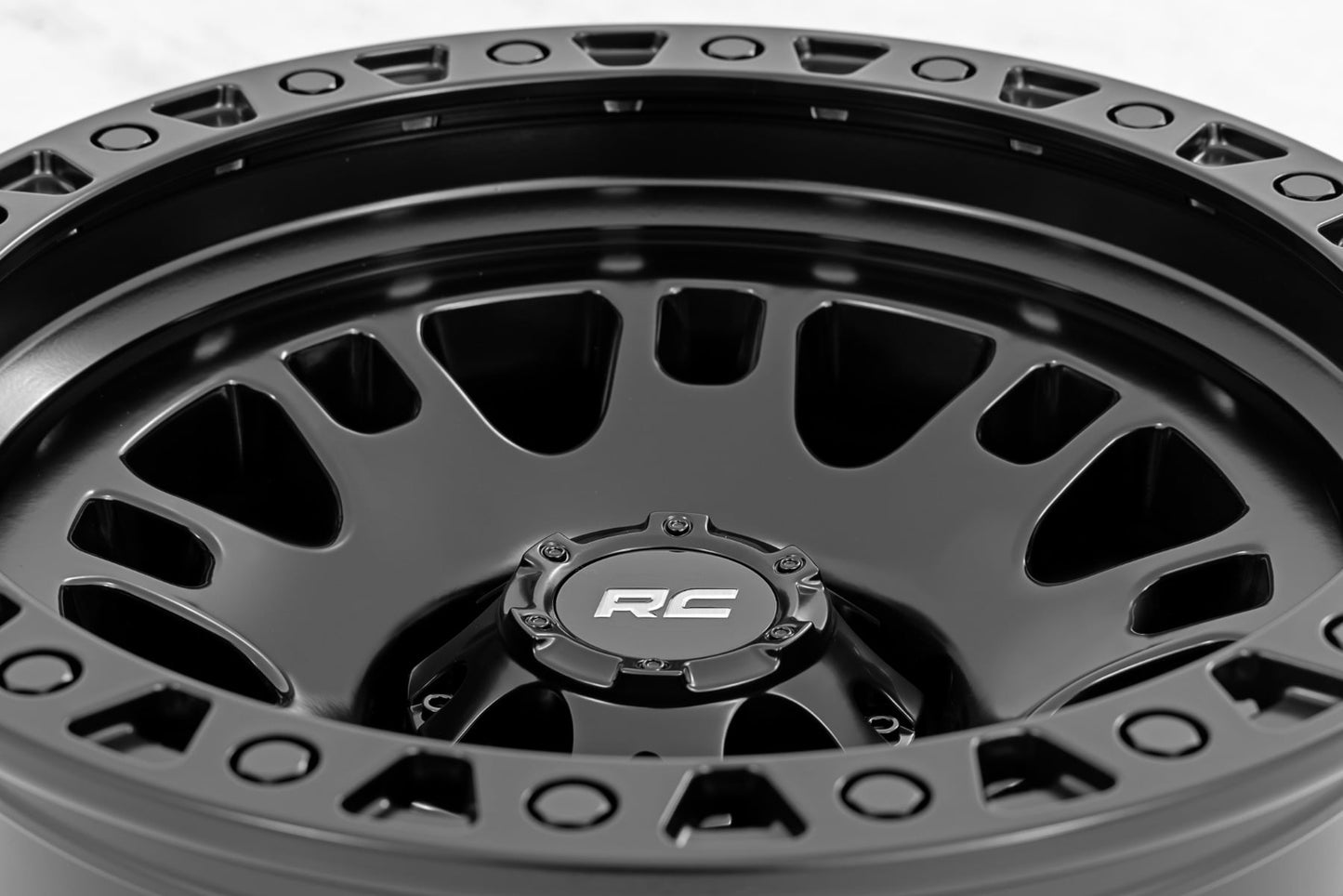 Rough Country 82 Series Wheel | One-Piece | Semi Gloss Black | 18x9 | 5x5 | 0mm