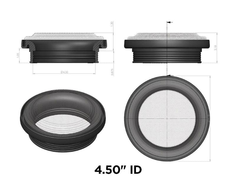 Turbo Screen Guard With Velocity Stack - 6" (Black)