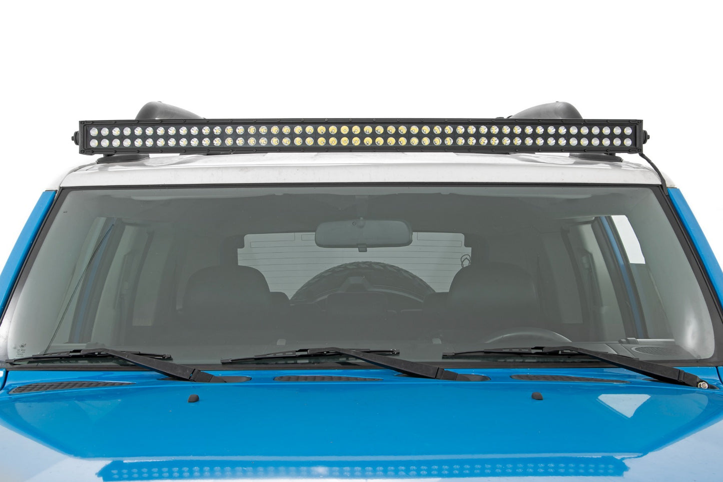 50 Inch Black Series LED Light Bar | Curved | Dual Row | Cool White DRL