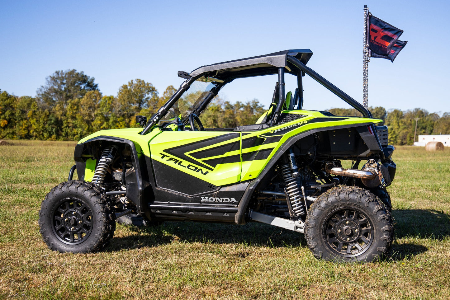 Whip Mount | Bed | 4' Multl-Color LED Whip Pair | Honda Talon 1000