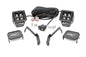 LED Light | Ditch Mount | 2" Black Pair | Amber DRL | Chevy 1500 (2007-2013)